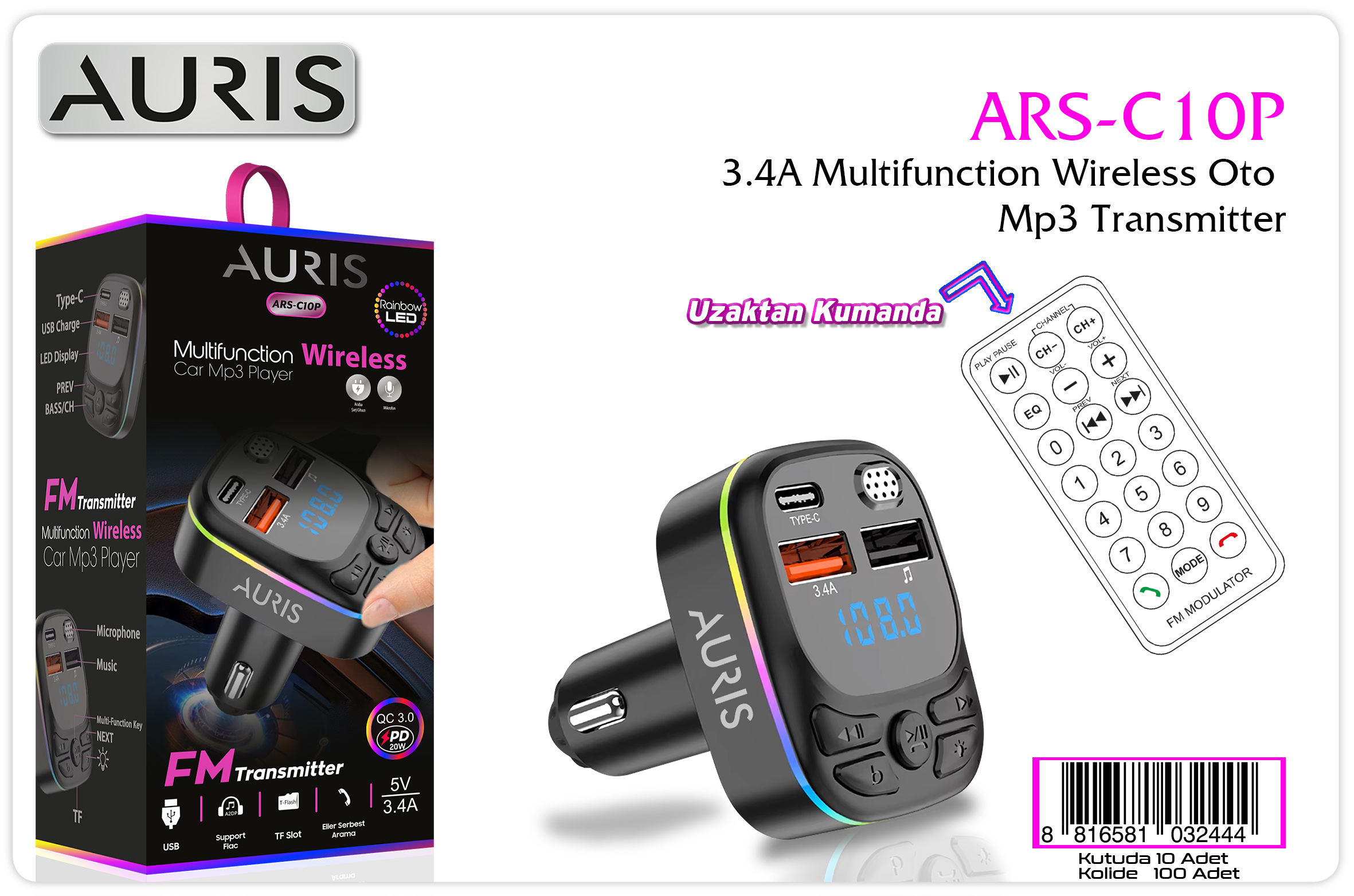 C10P Fast Fm 2Usb+Pd