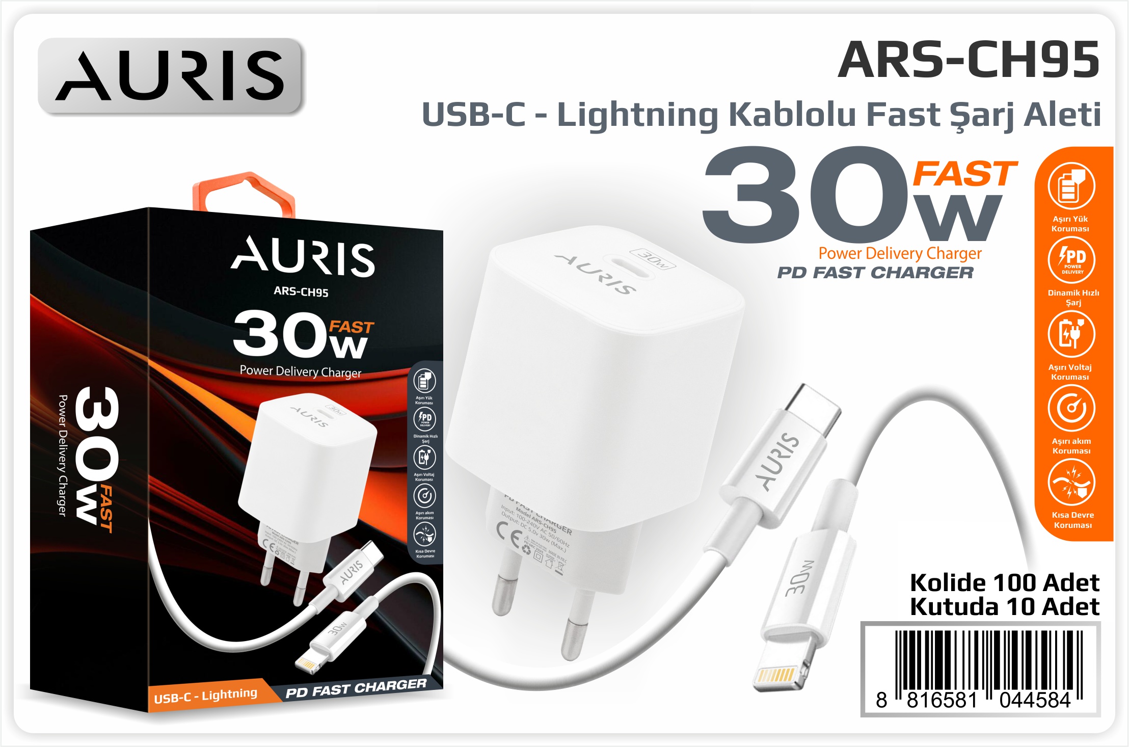 CH95 30W Usb-C Lightning Set