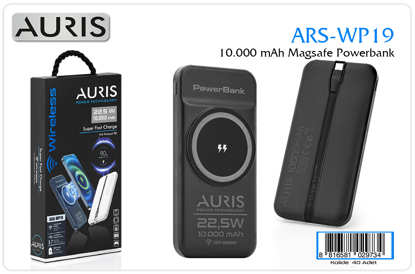 WP19 10.000 Mah MagSafe Super Fast