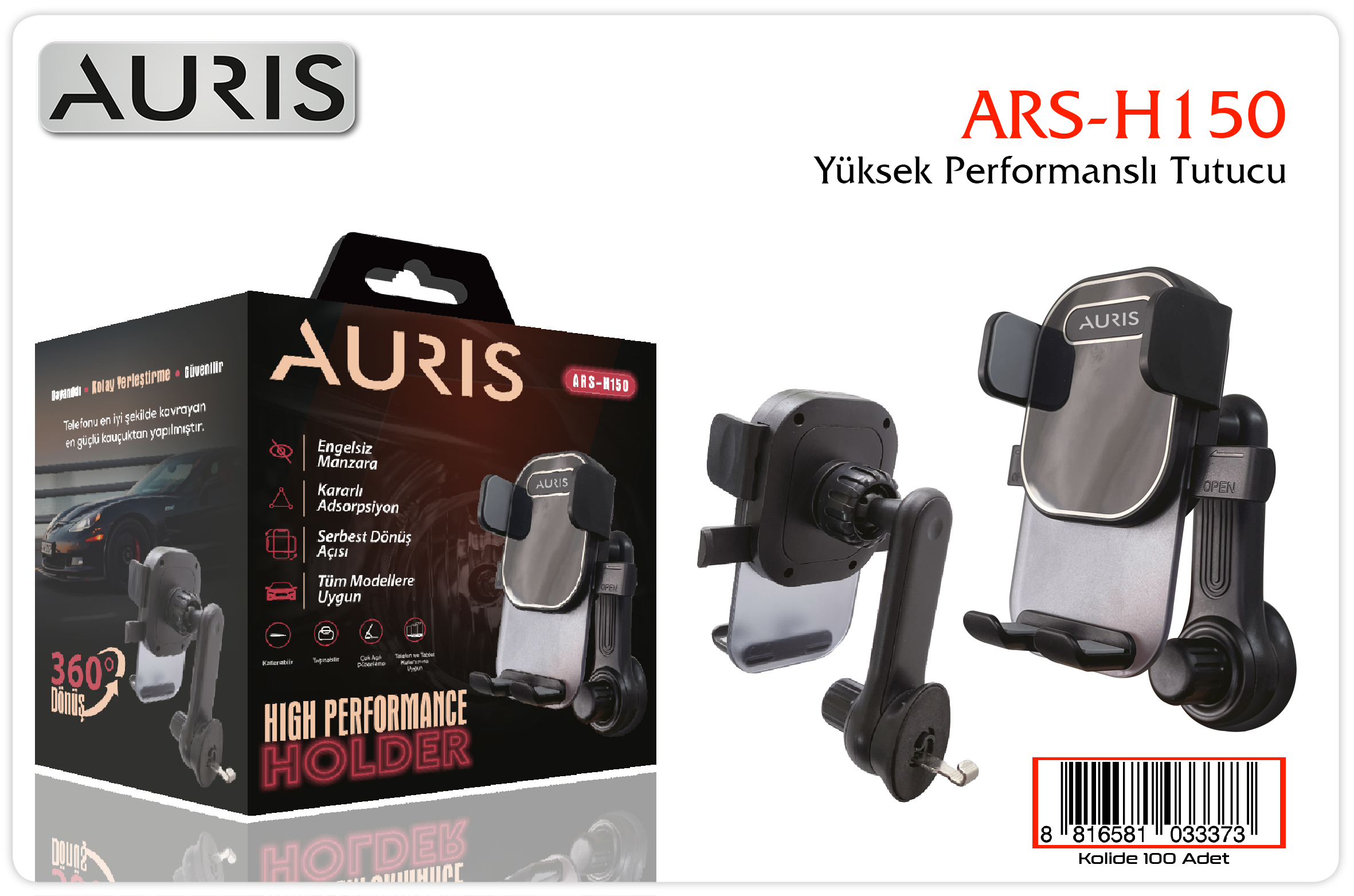 H150 Araç İçi Tel.Tutucu