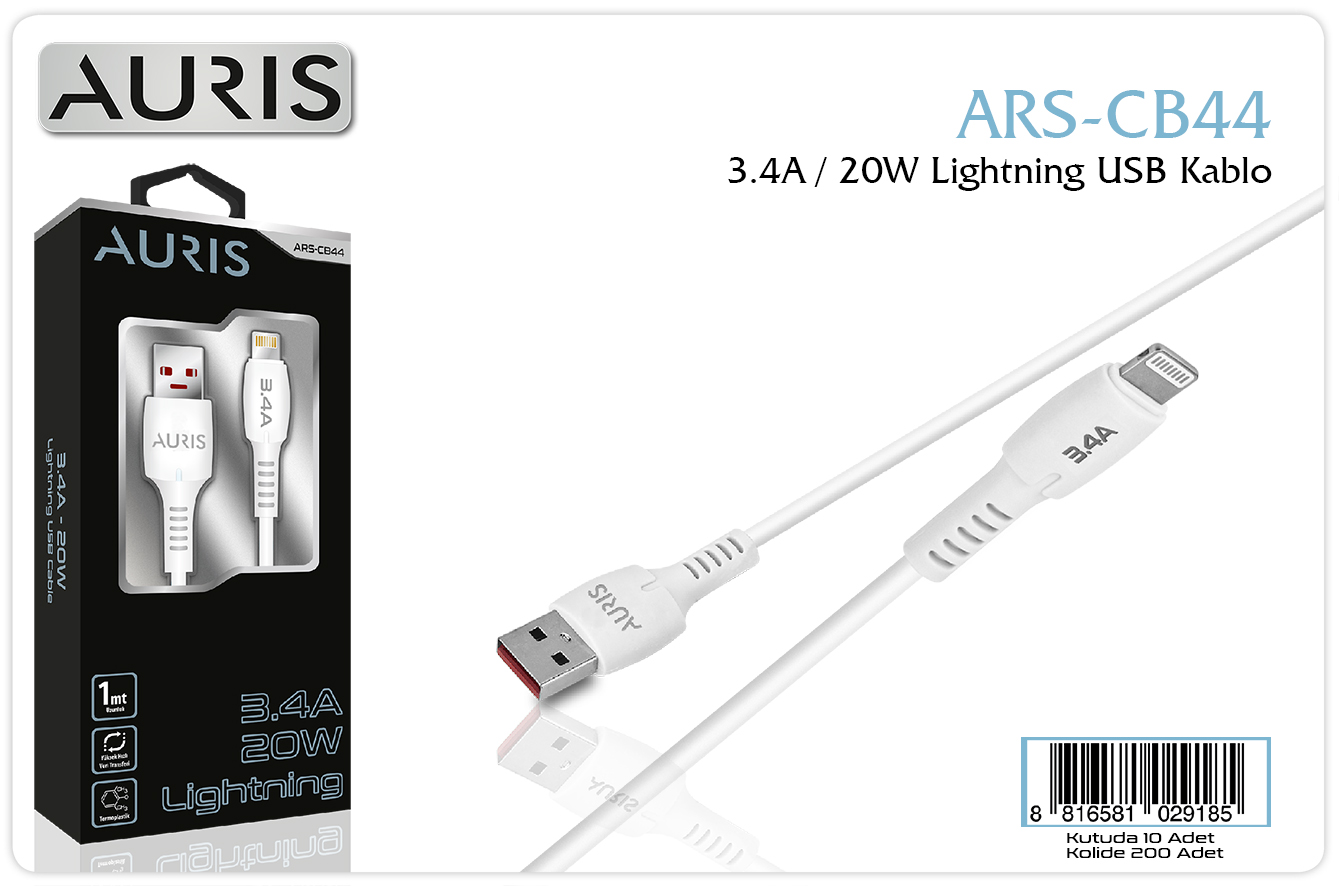 CB44 Lightning Kablo 3.4A