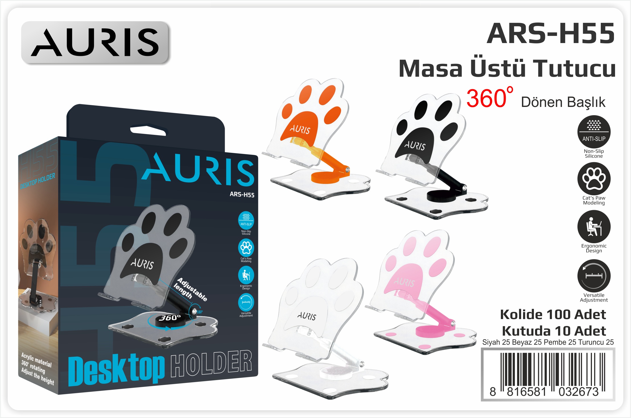 H55 Tablet Tut.Pati Masa Üstü