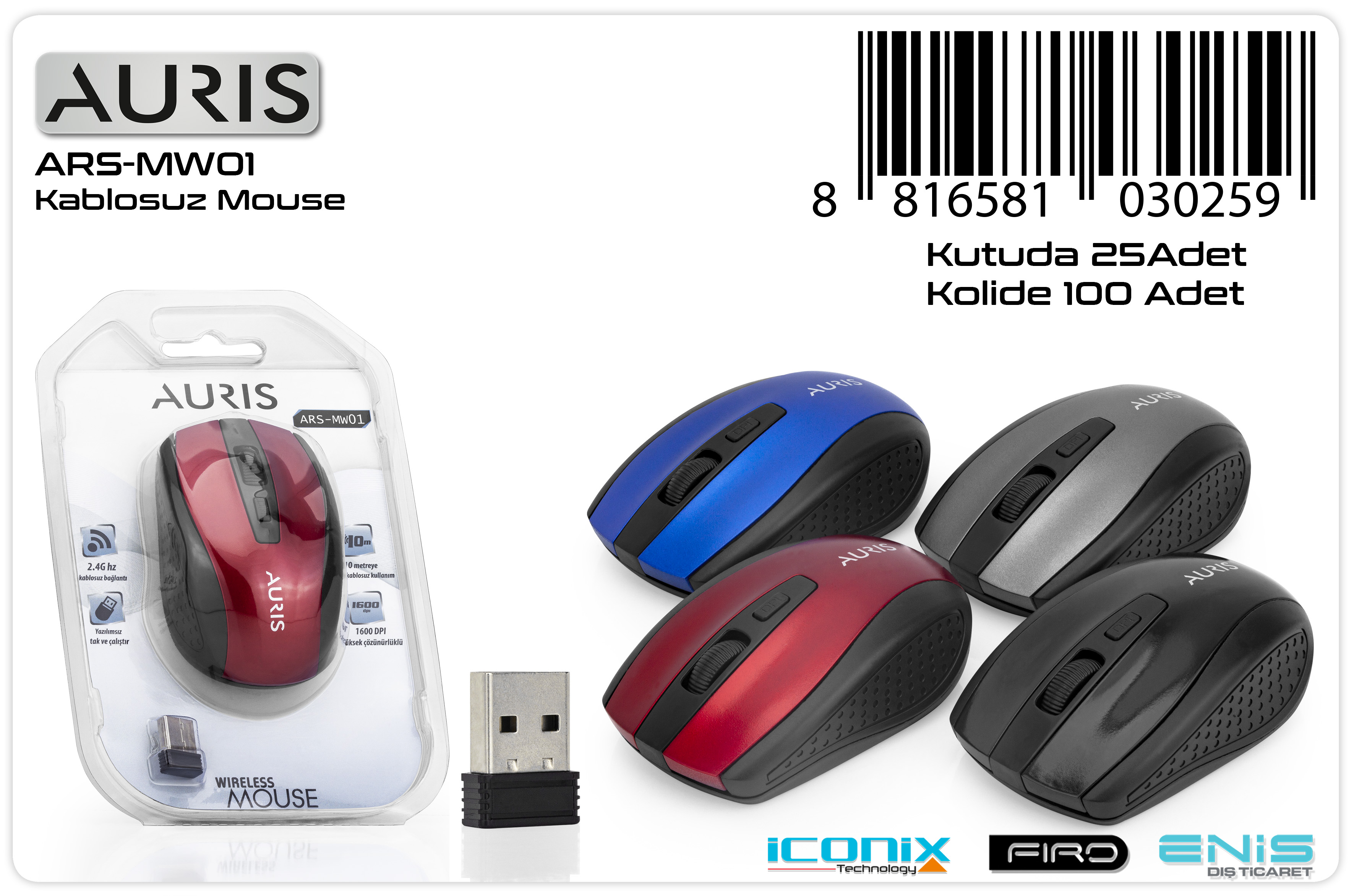 MW01 Wireless Mouse