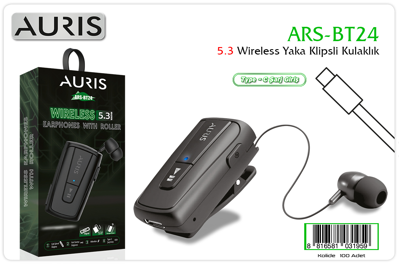 BT24 Makaralı Bluetooth Kul.