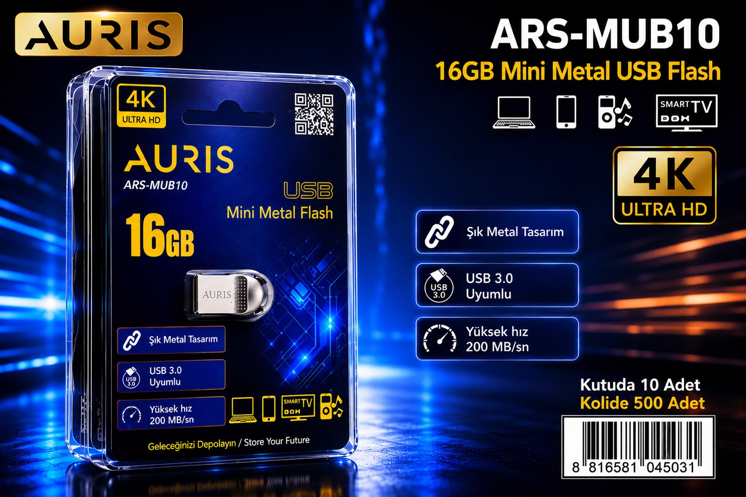 MUB10/16GB Mini Metal Usb Flash