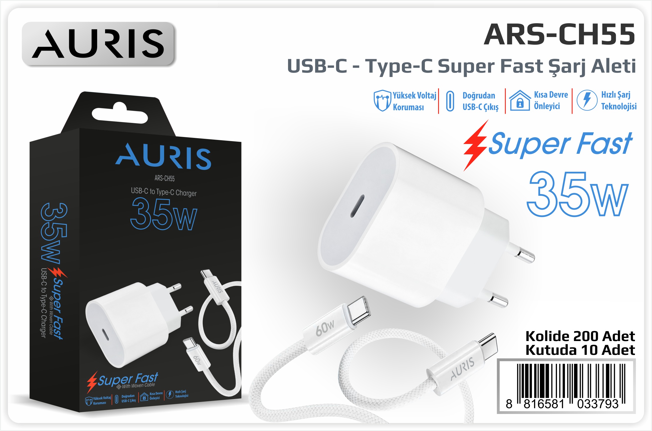 CH55 35W (Eco) Usb-C Type-C Set