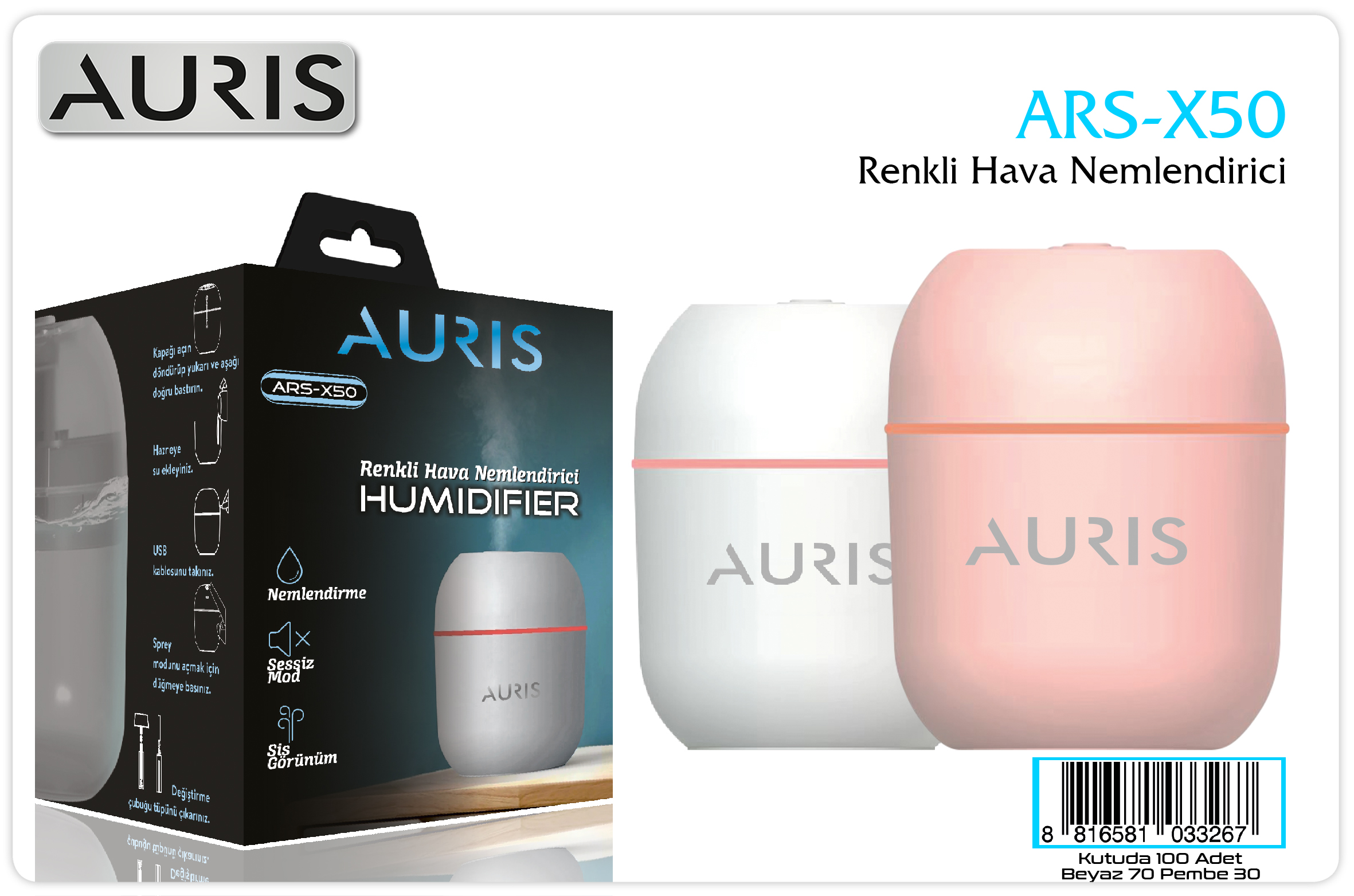 X50 Humidifer Hava Nemlendirici