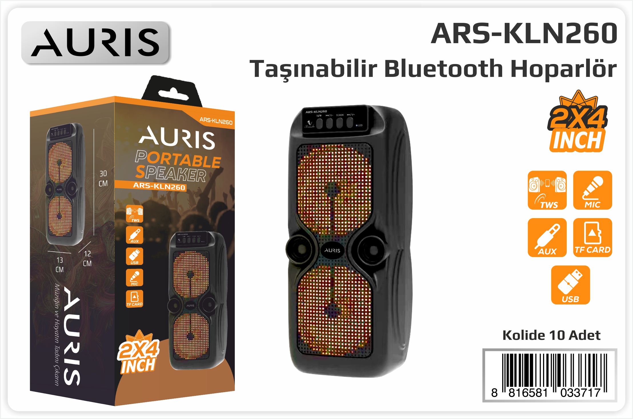 KLN260 Speaker 2X4 inç