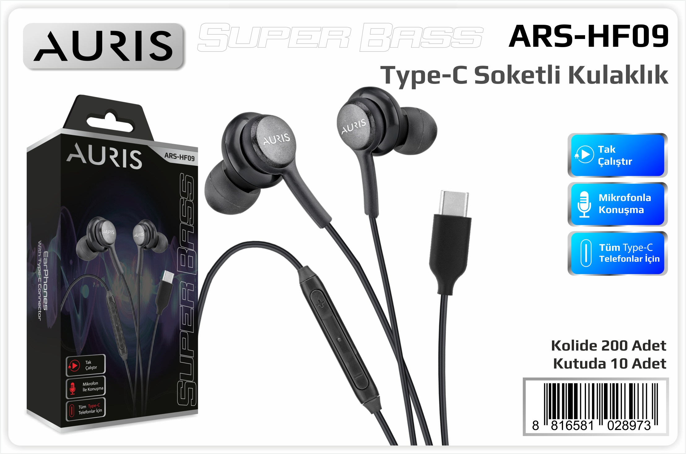 HF09 Type-C Kulaklık