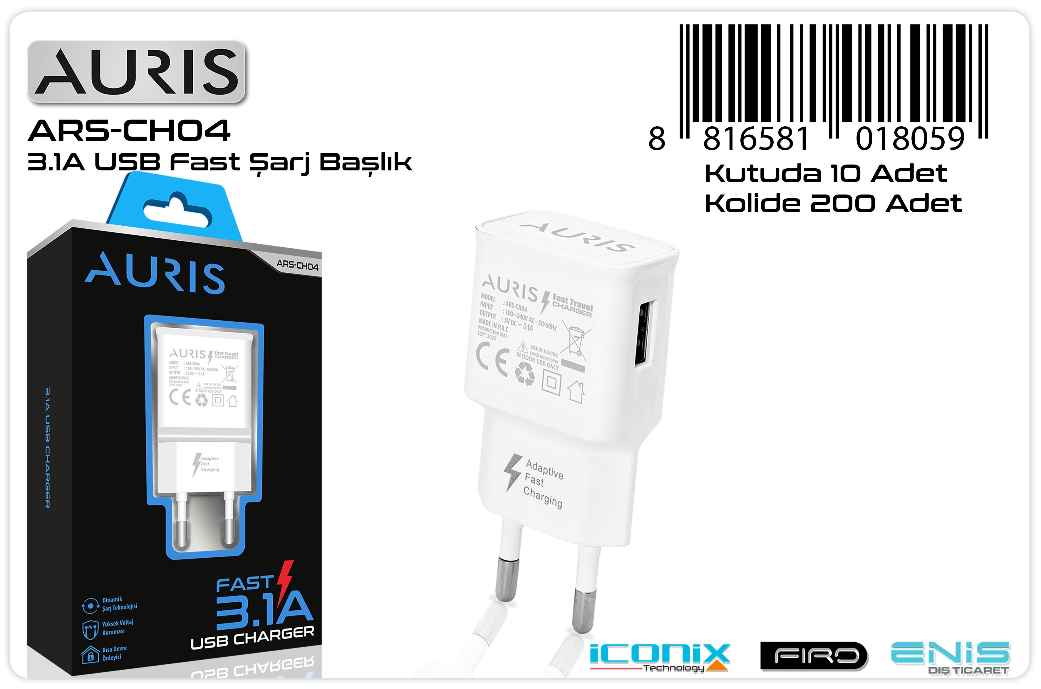 CH04 Usb Fast Kafa 3.1A