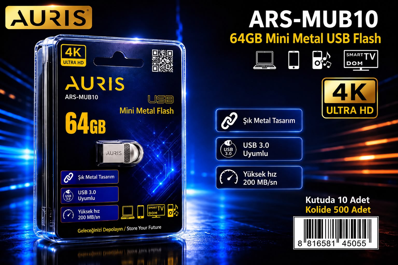 MUB10/64GB Mini Metal Usb Flash