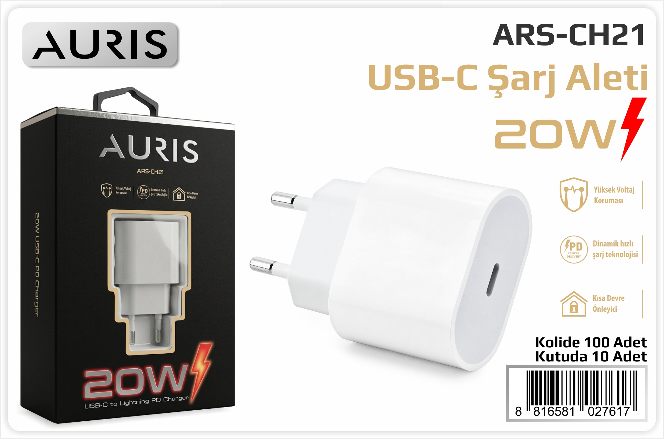 CH21 20W Başlık Usb-C 