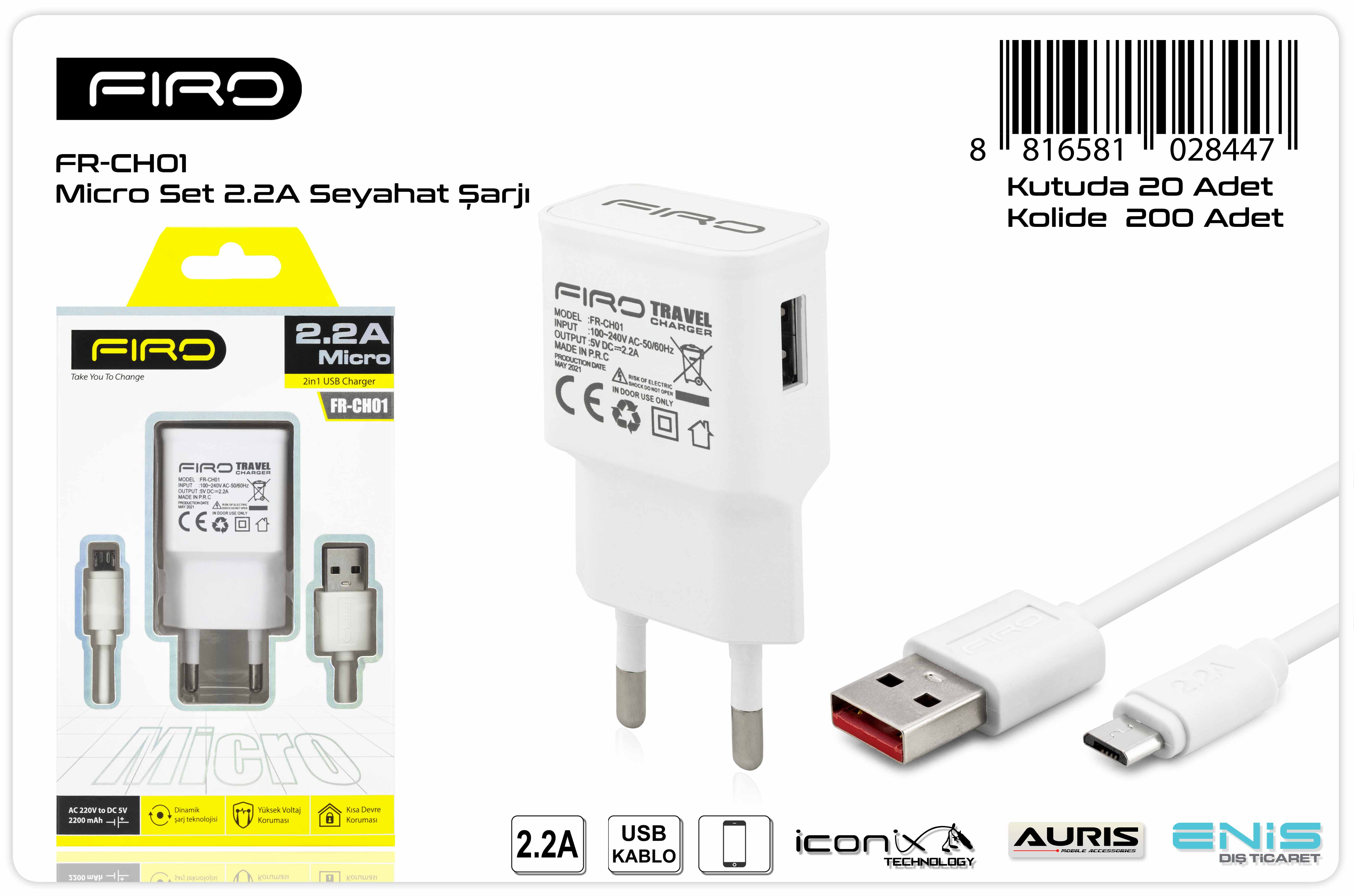FR-CH01 2.2A Micro Set