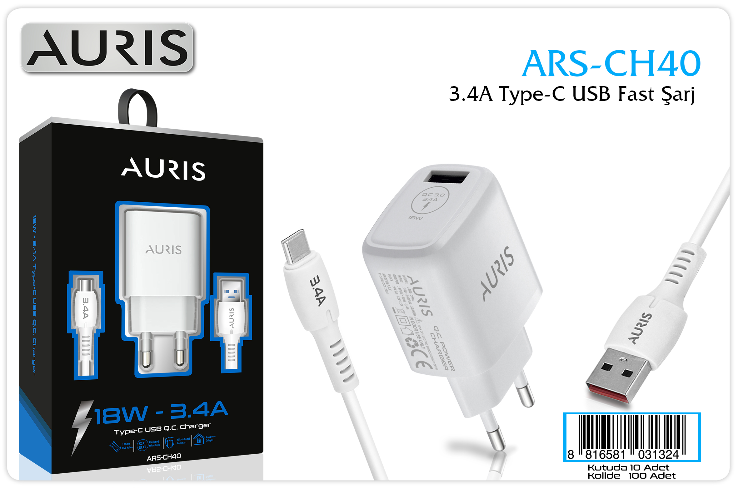 CH40 18W Type-C Fast Set