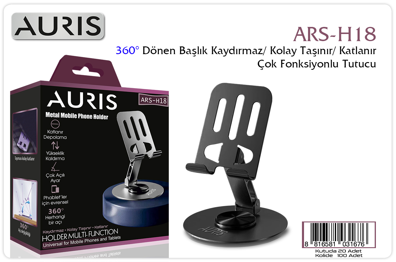 H18 Metal Masa İçin Tel.Tutucu