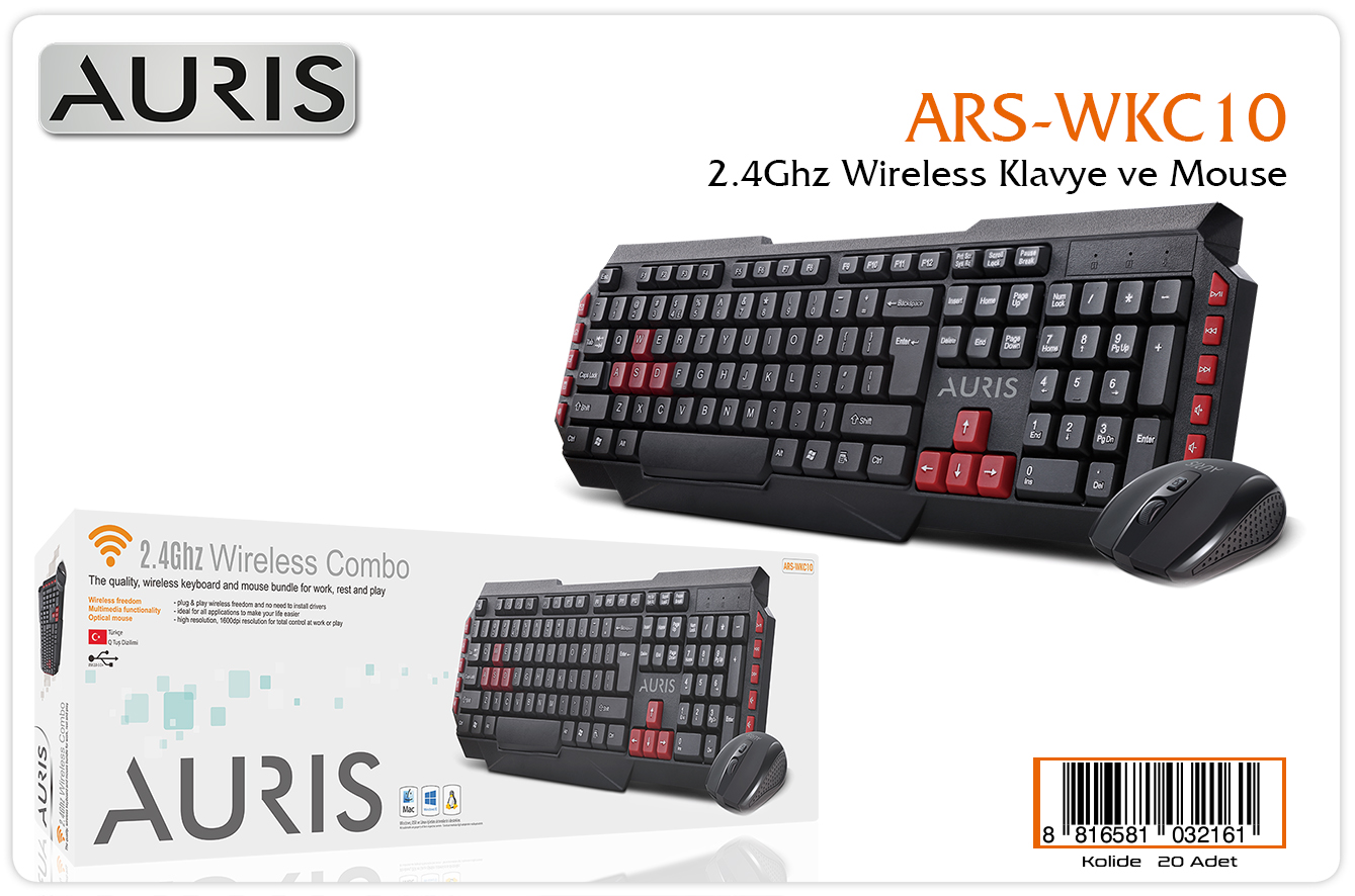 WKC10 Wireless Set Klavye