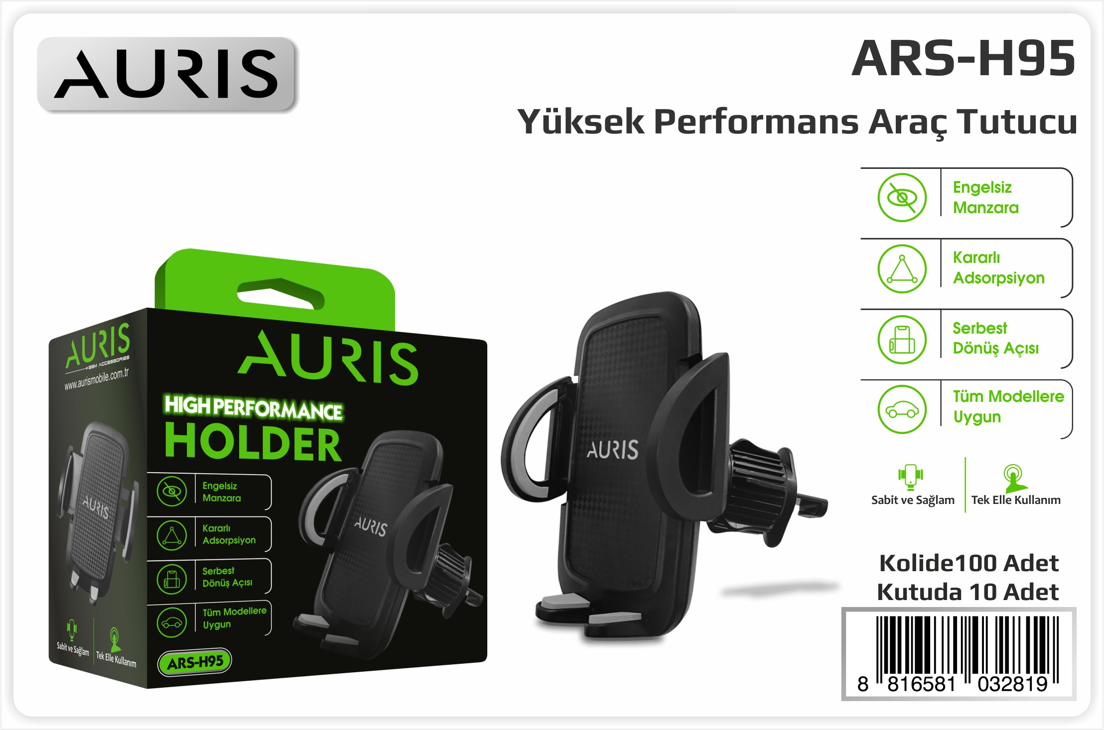 H95 Araç İçi Tel.Tutucu
