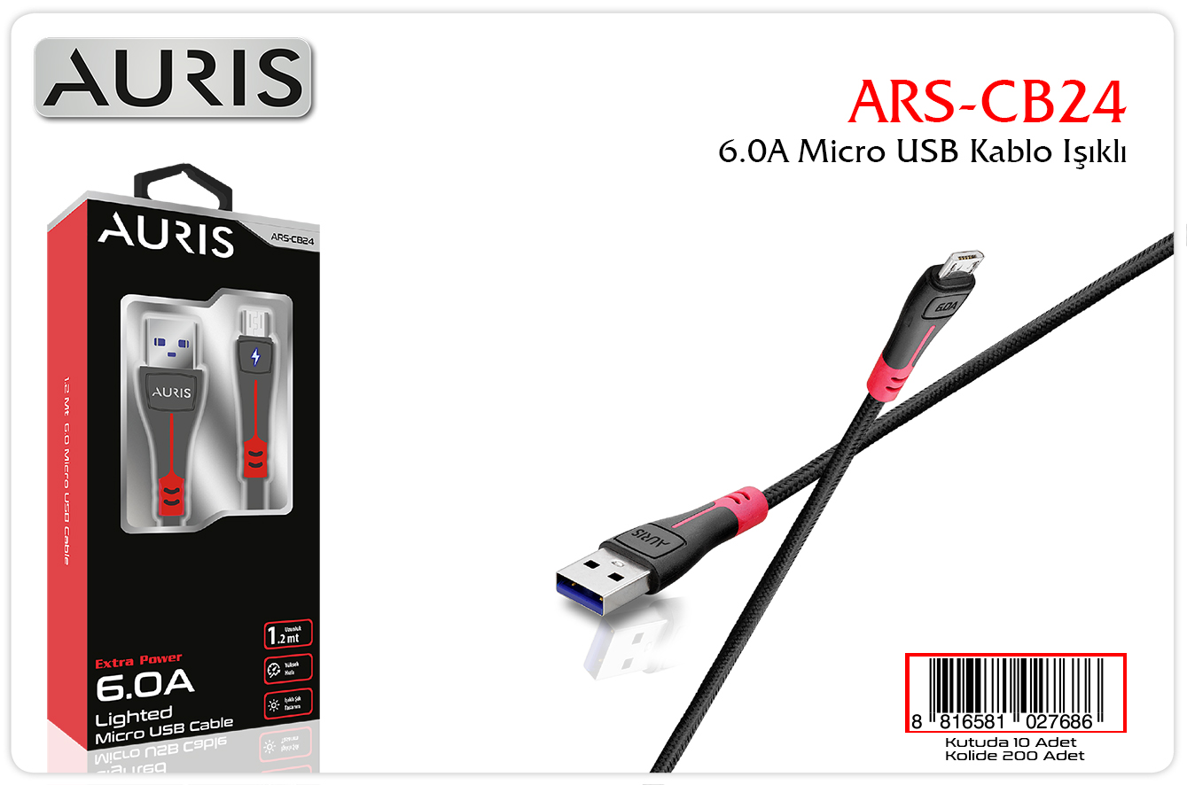 CB24 6A Micro Kablo Işıklı