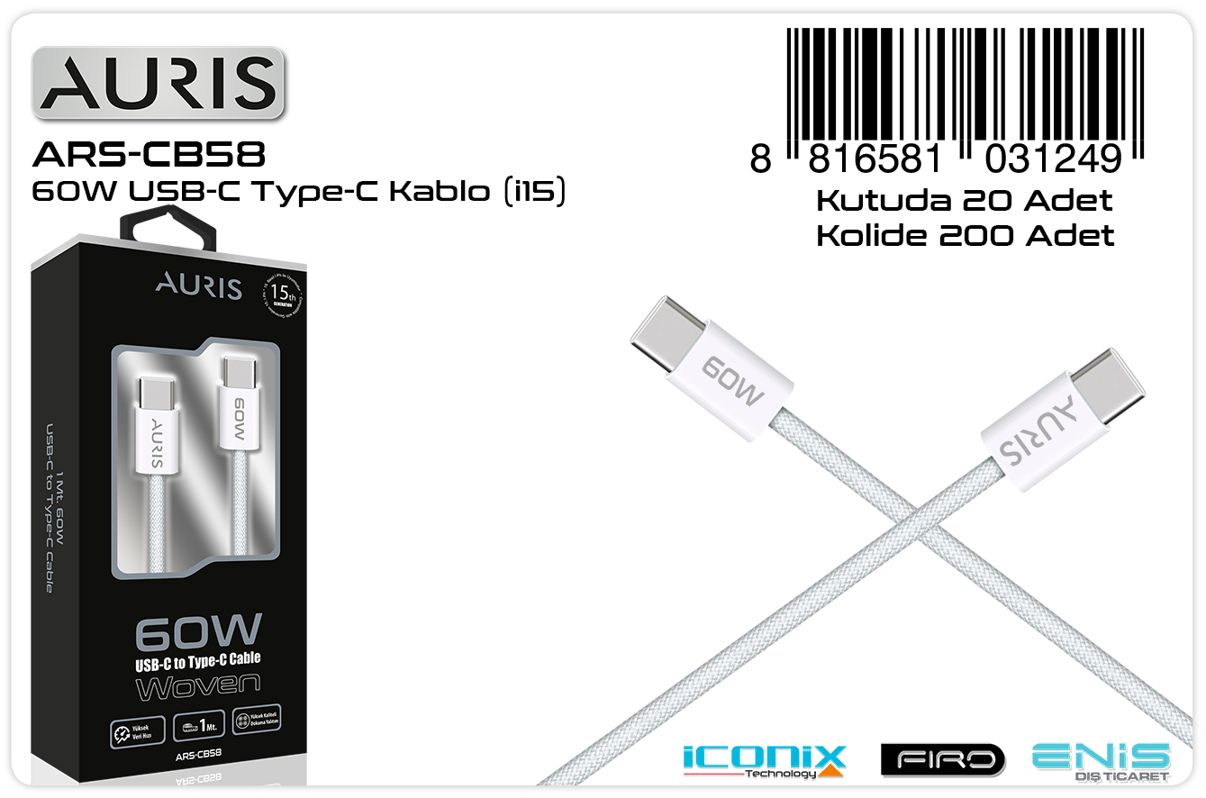 CB58 60W Usb-C Kablo ( İ15 )