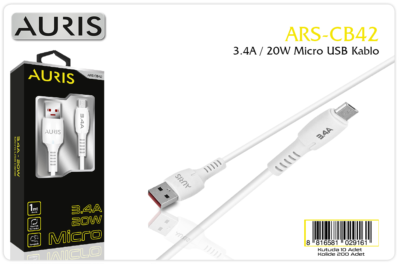 CB42 3.4A Micro Kablo