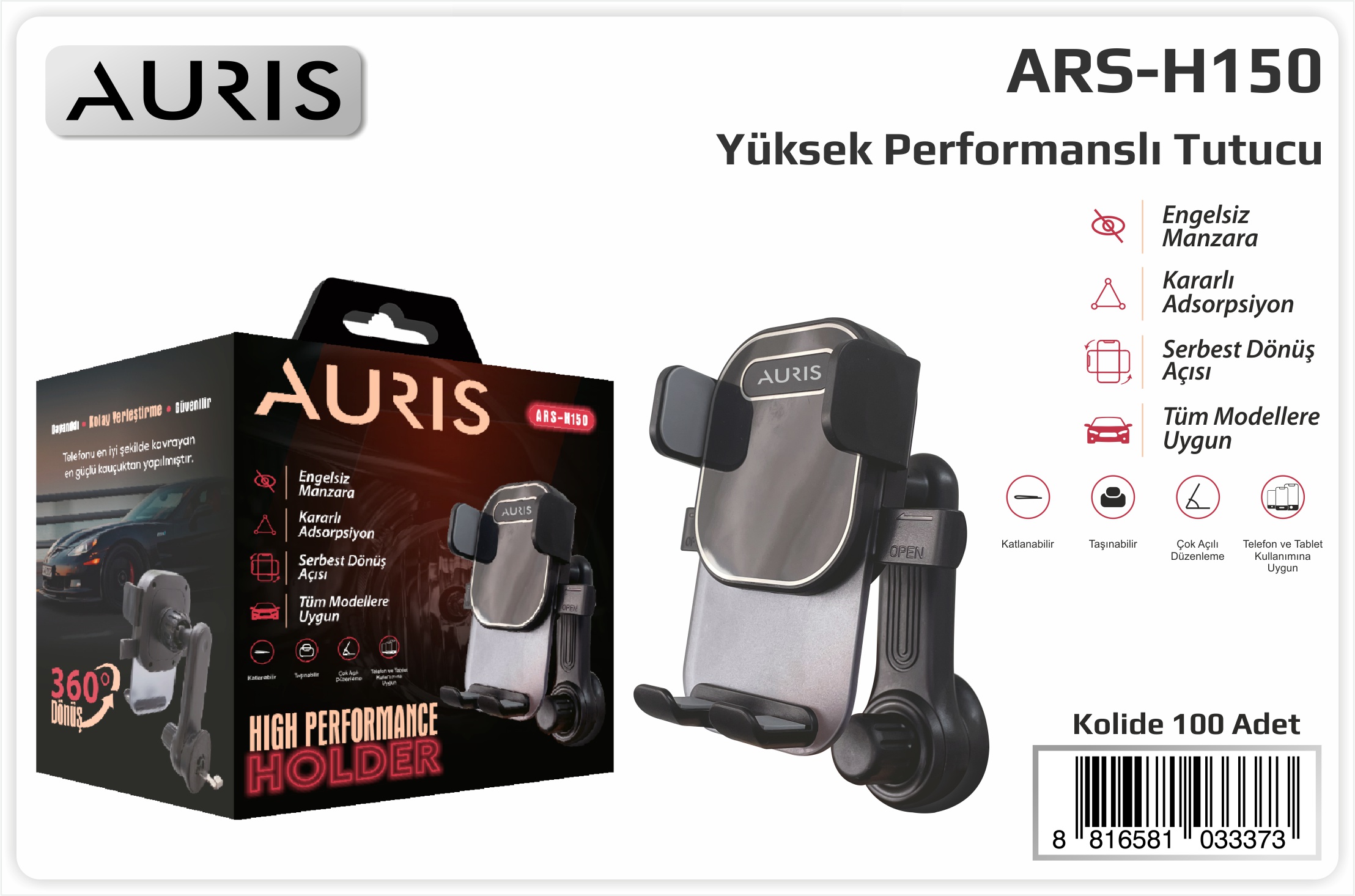 H150 Araç İçi Tel.Tutucu