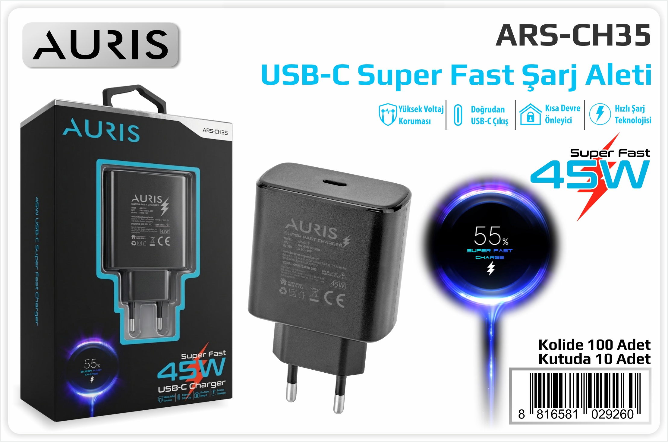 CH35 45W Başlık Usb-C (Sams.)   