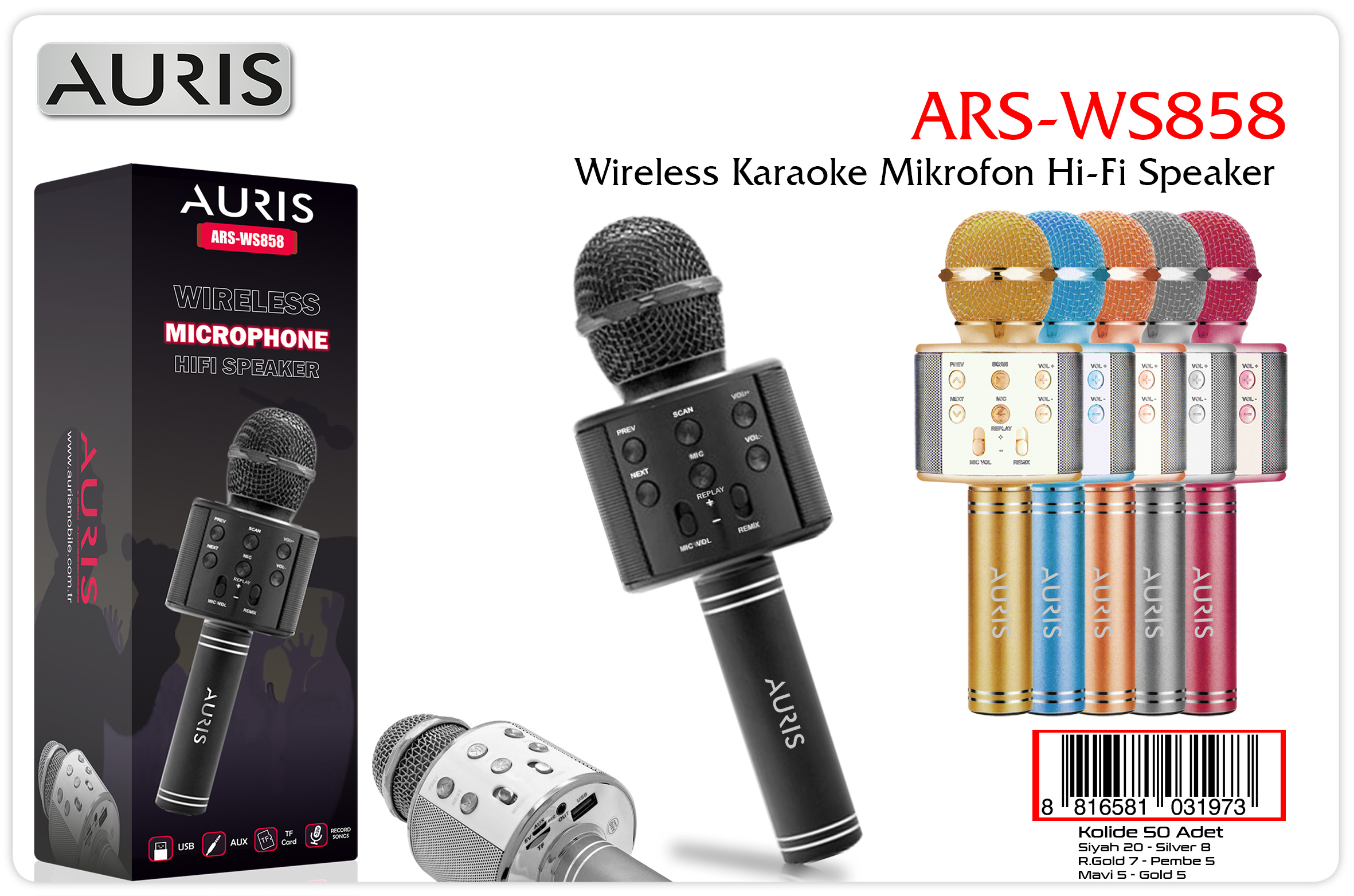 WS858 Karaoke Mikrofon