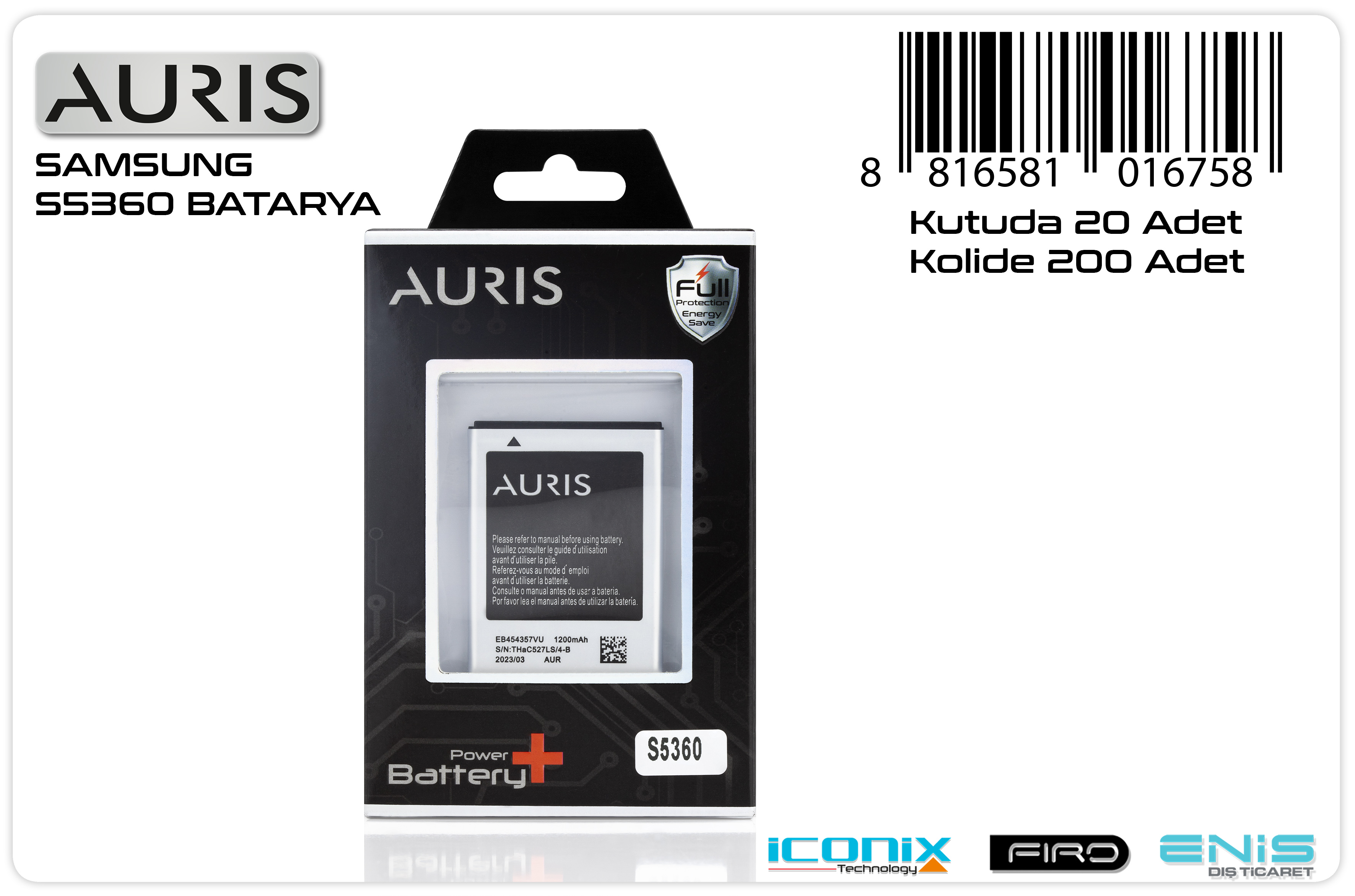 ARS-S5360 Batarya