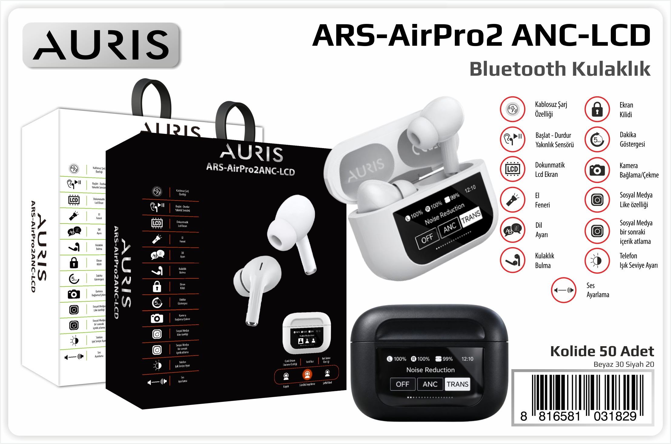 Air Pro2 Anc Lcd Kulaklık
