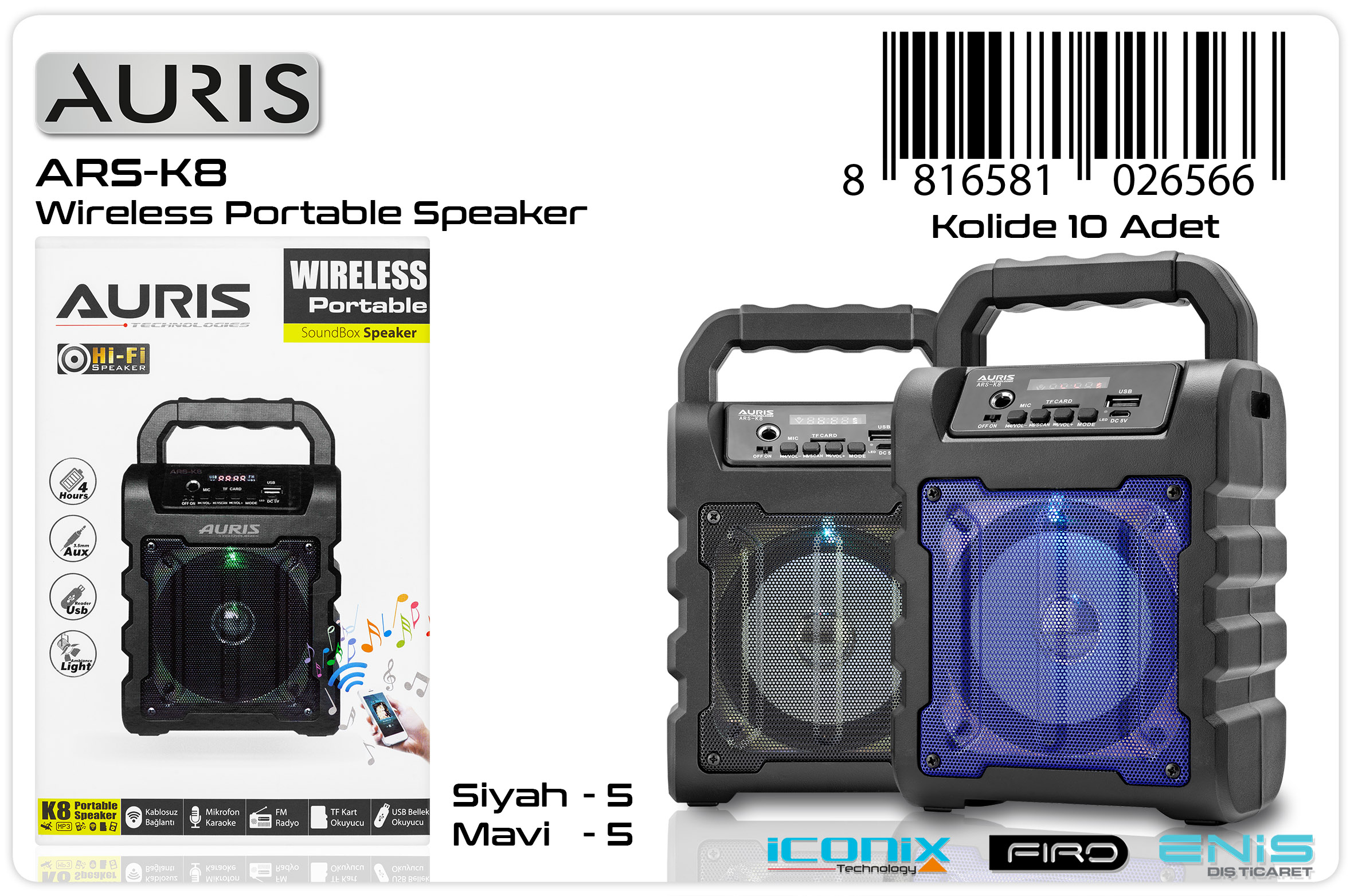 K8 Speaker 4 İnç