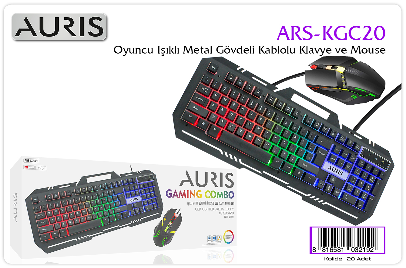 KGC20 Oyuncu Set Klavye