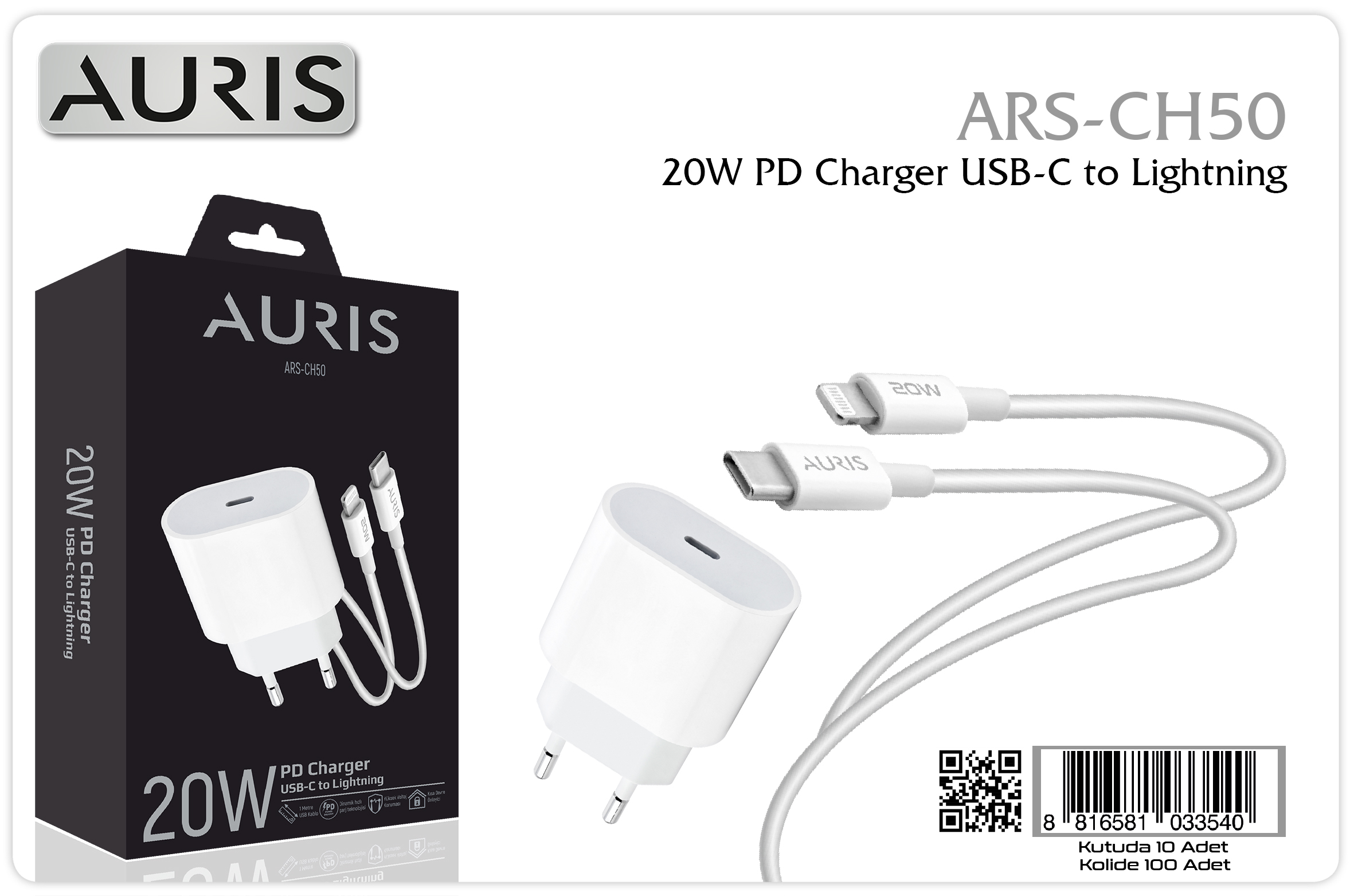CH50 20W (Eco) Usb-C Lightning Set