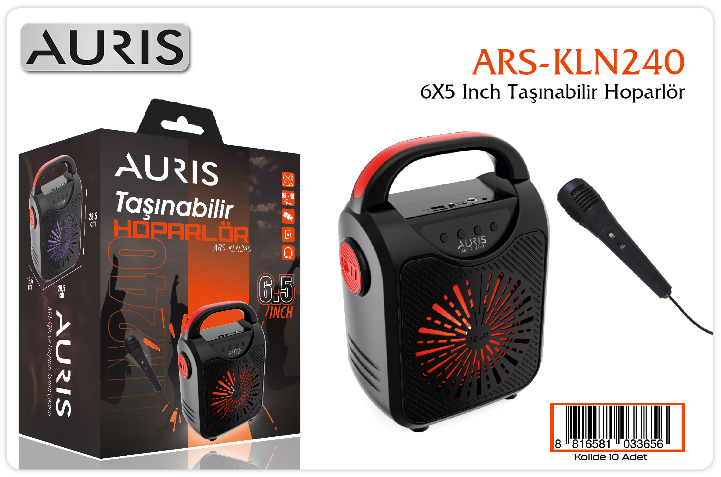 KLN240 Speaker 6,5 inç