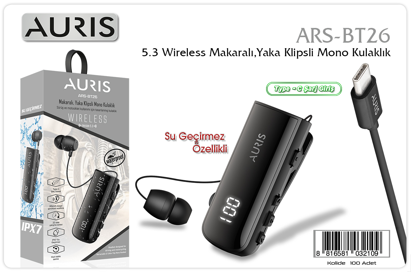 BT26 Makaralı Bluetooth Kul.