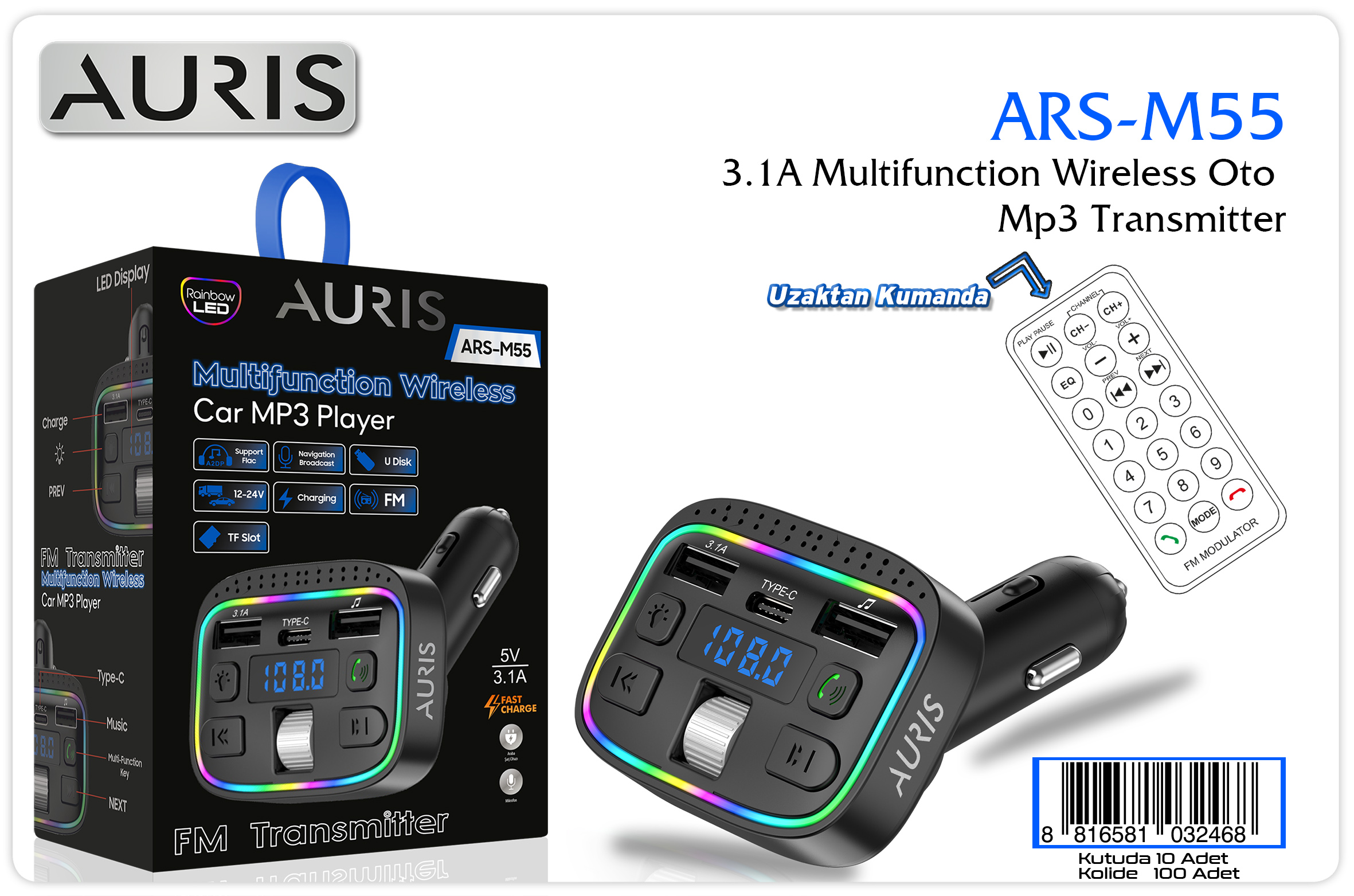 M55 Fast Fm 2Usb+Pd