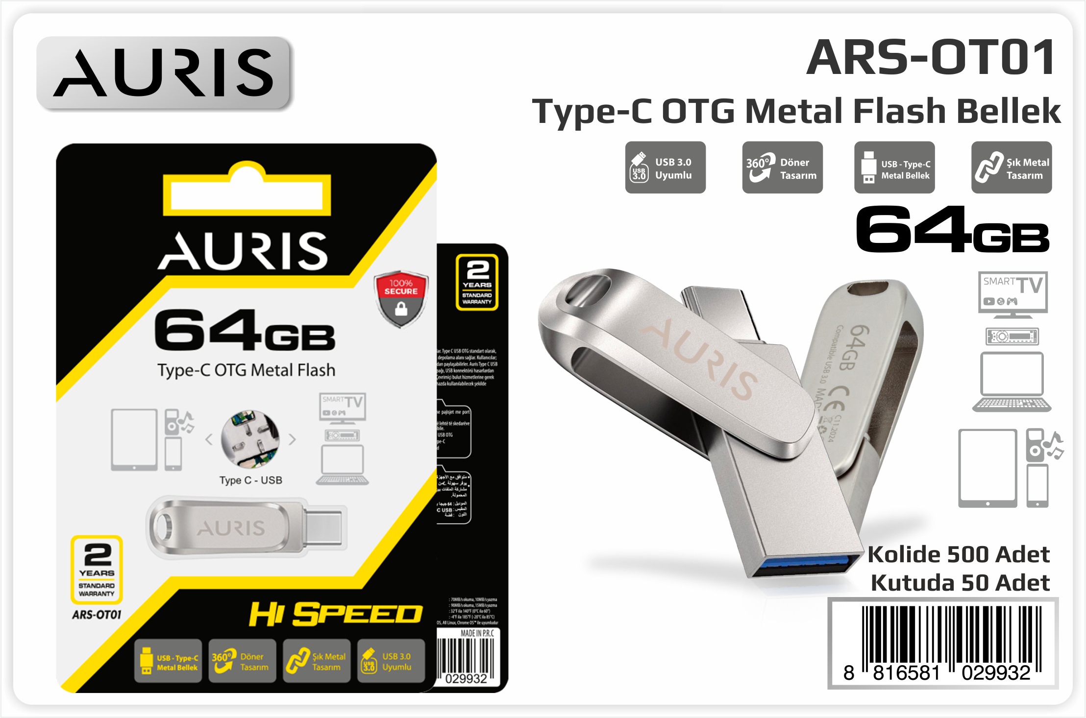OT1/64 GB Type-C Otg Flash