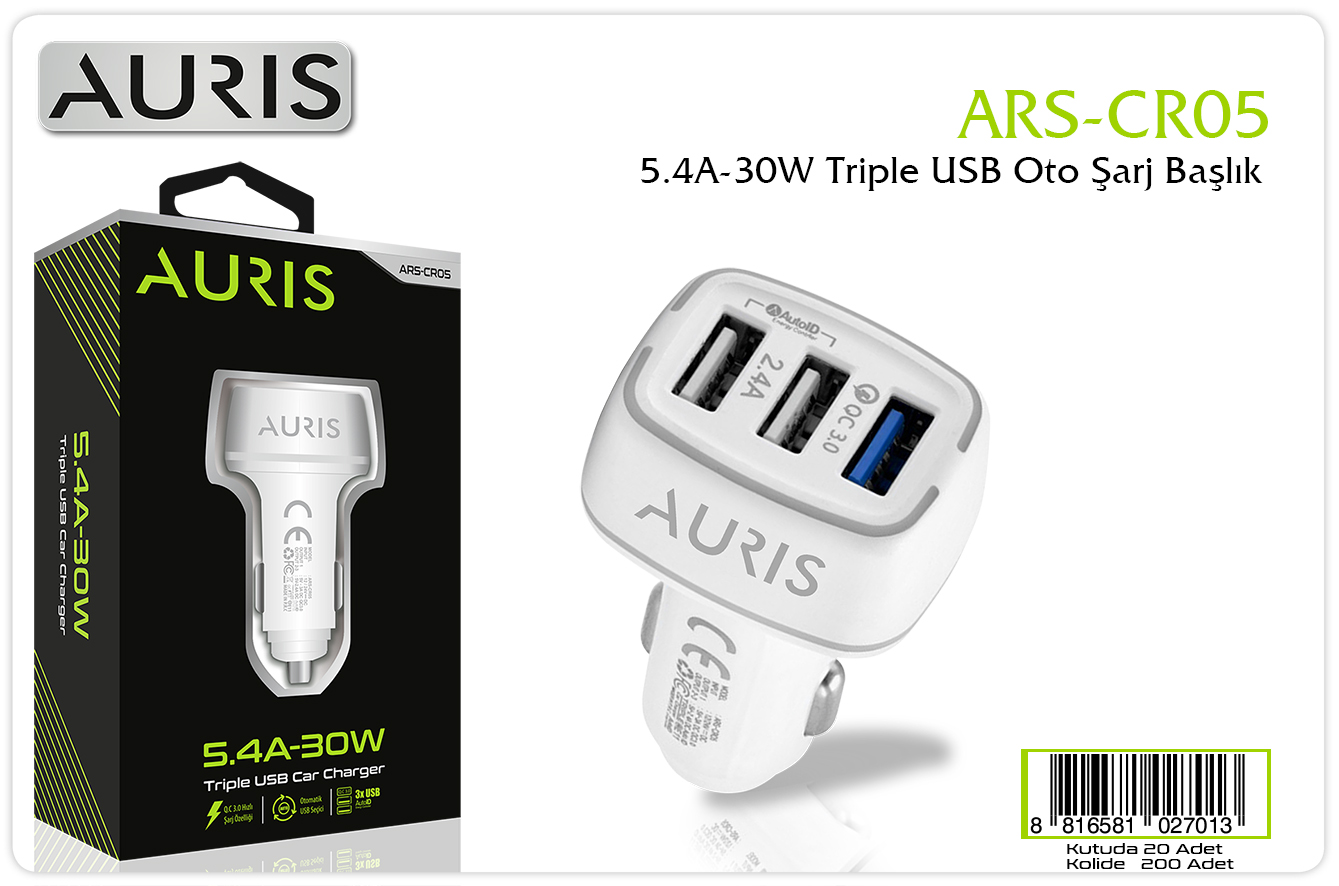 CR05 30W 3XUsb Oto Kafa