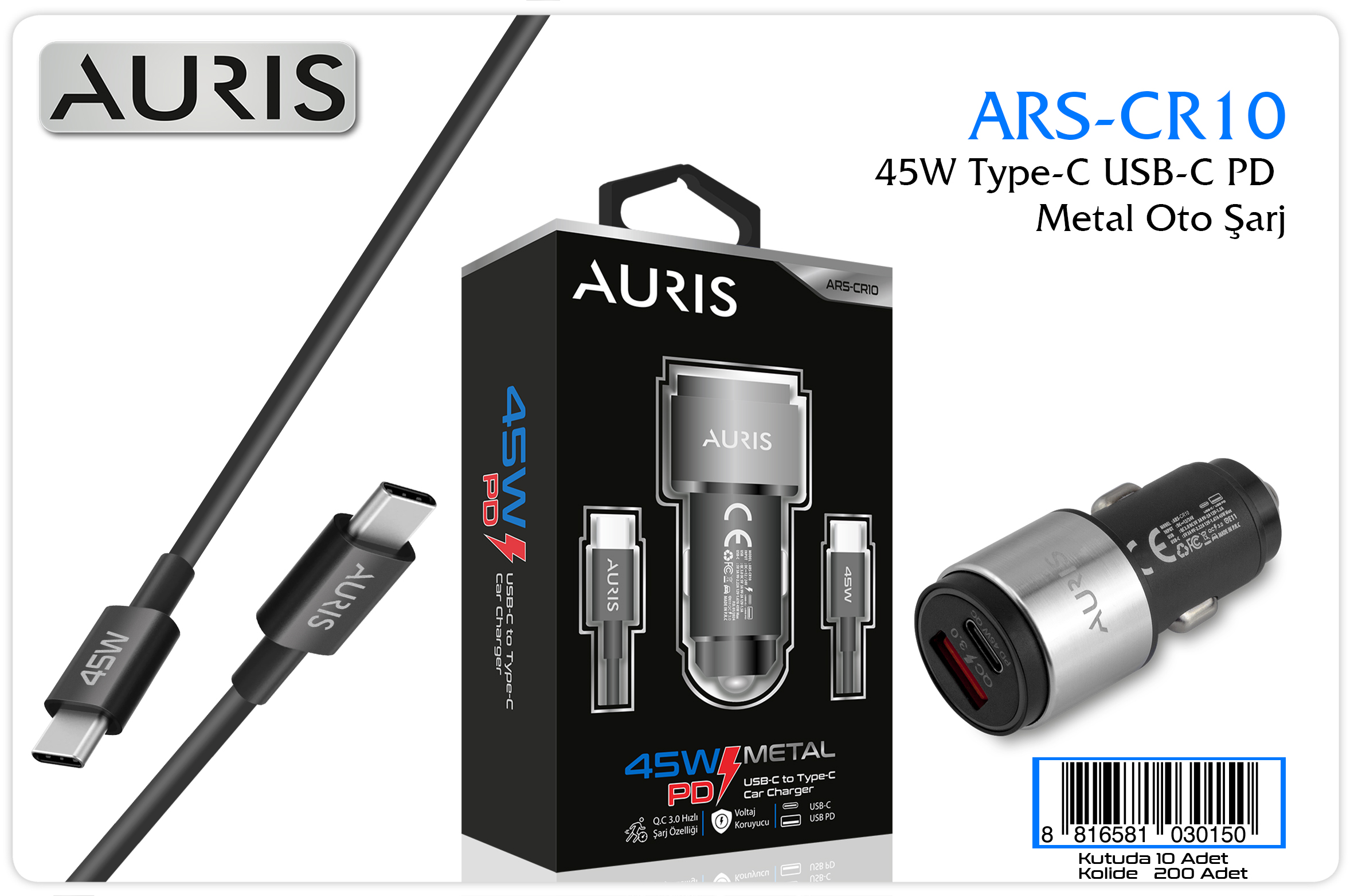 CR10 Type-C PD Oto Set 45W