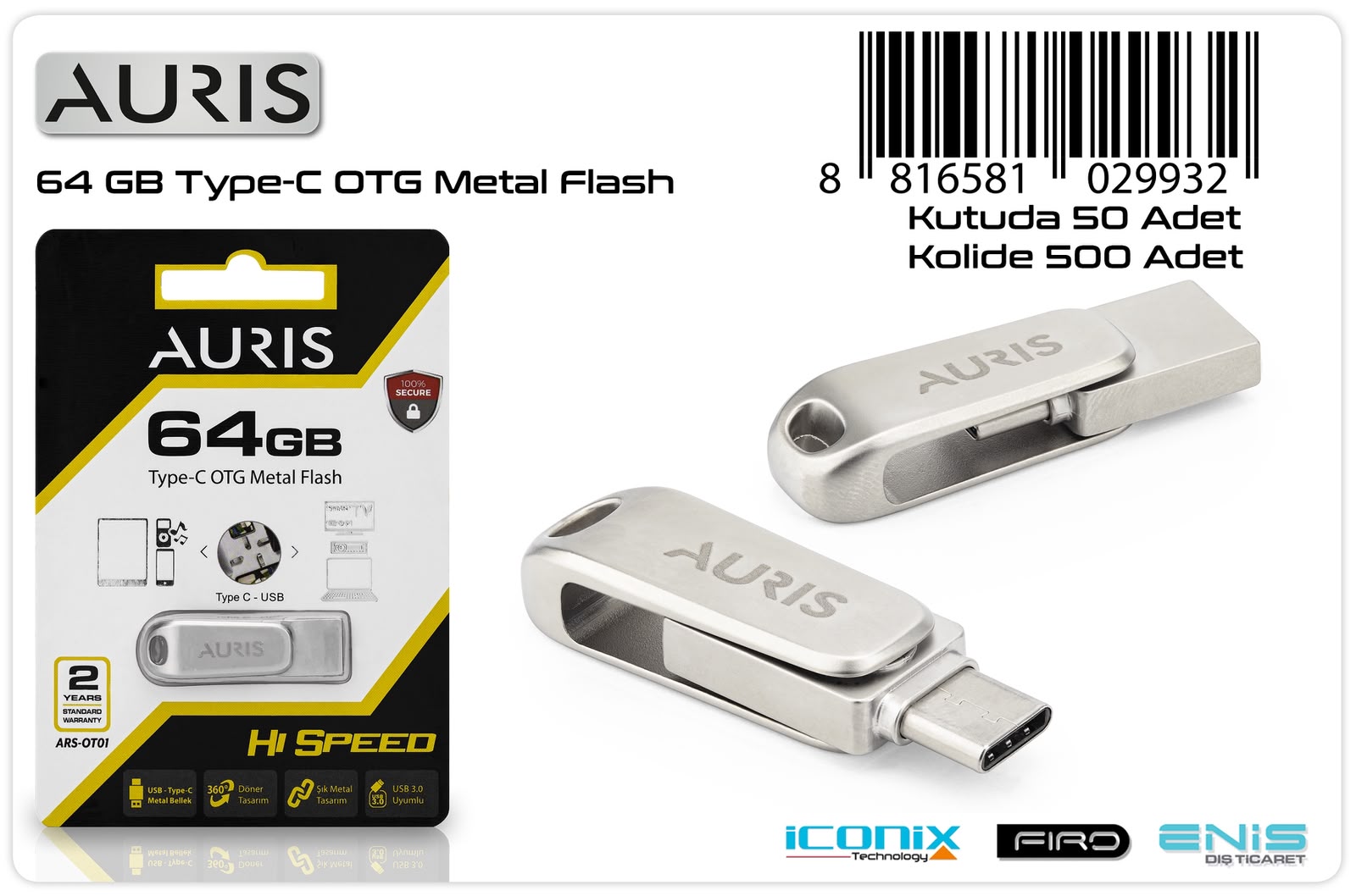 OT1/64 GB Type-C Otg Flash