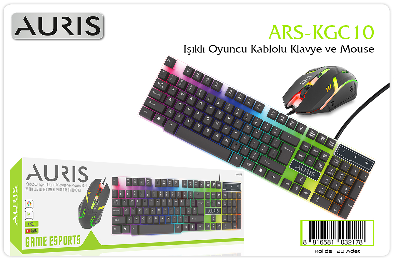 KGC10 Oyuncu Set Klavye