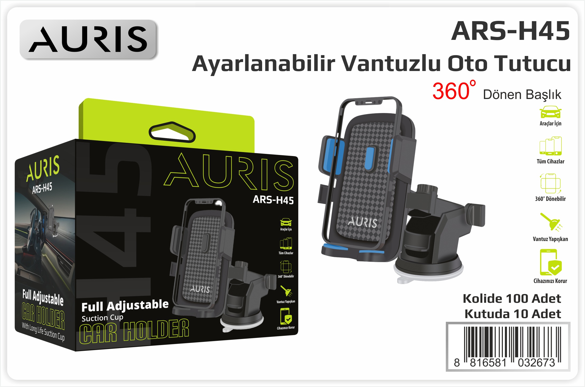 H45 Araç İçi Tel.Tutucu