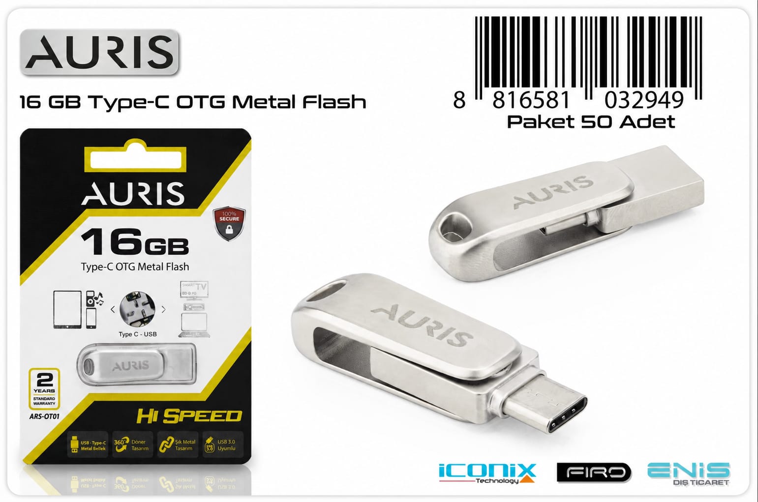 OT1/16 GB Type-C Otg Flash