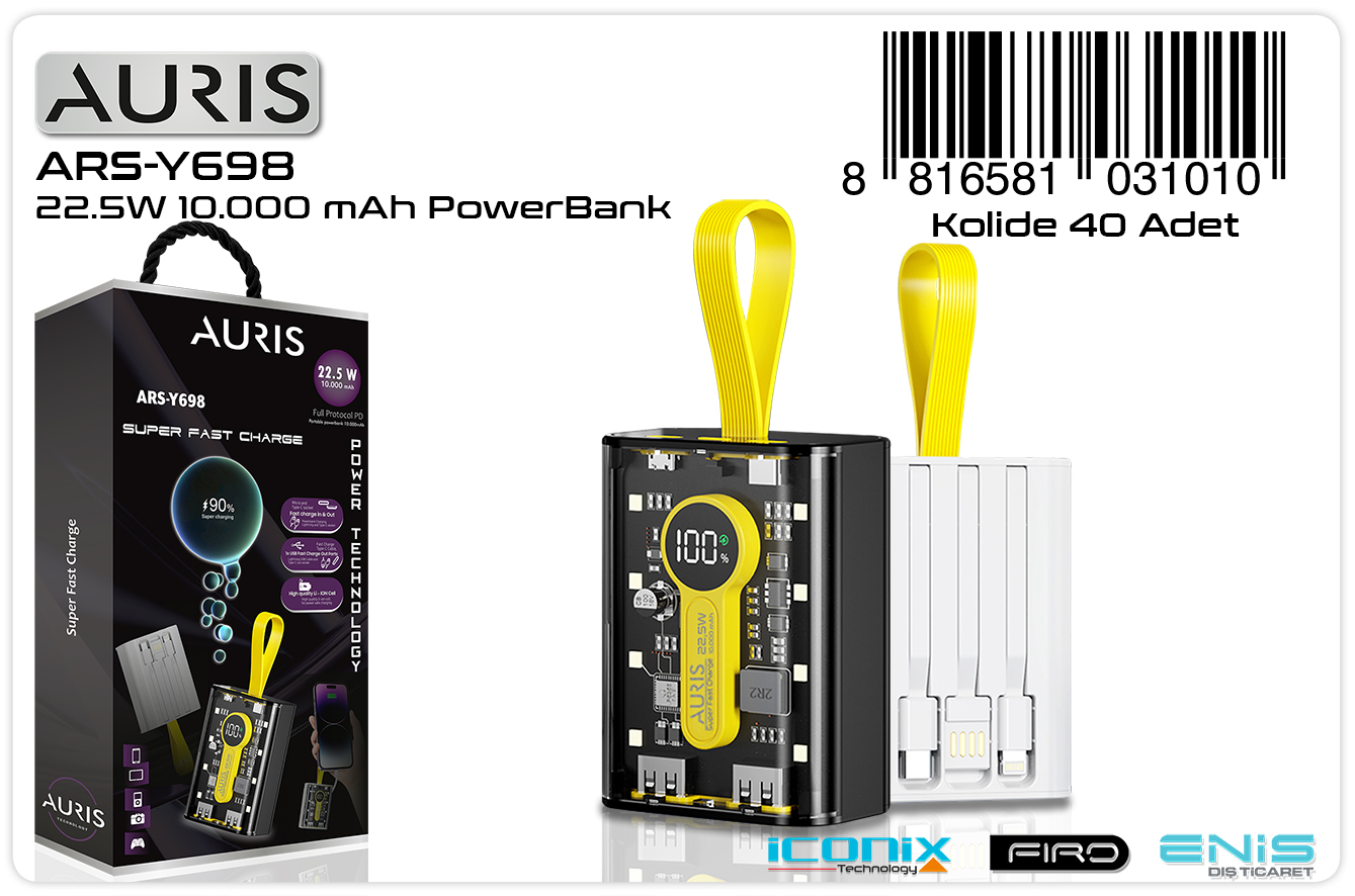 Y698 10.000 Mah Super Fast