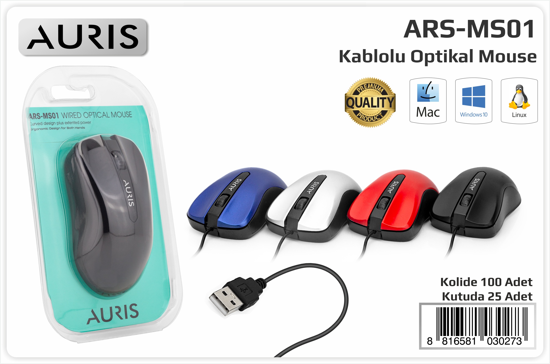 MS01 Kablolu Mouse