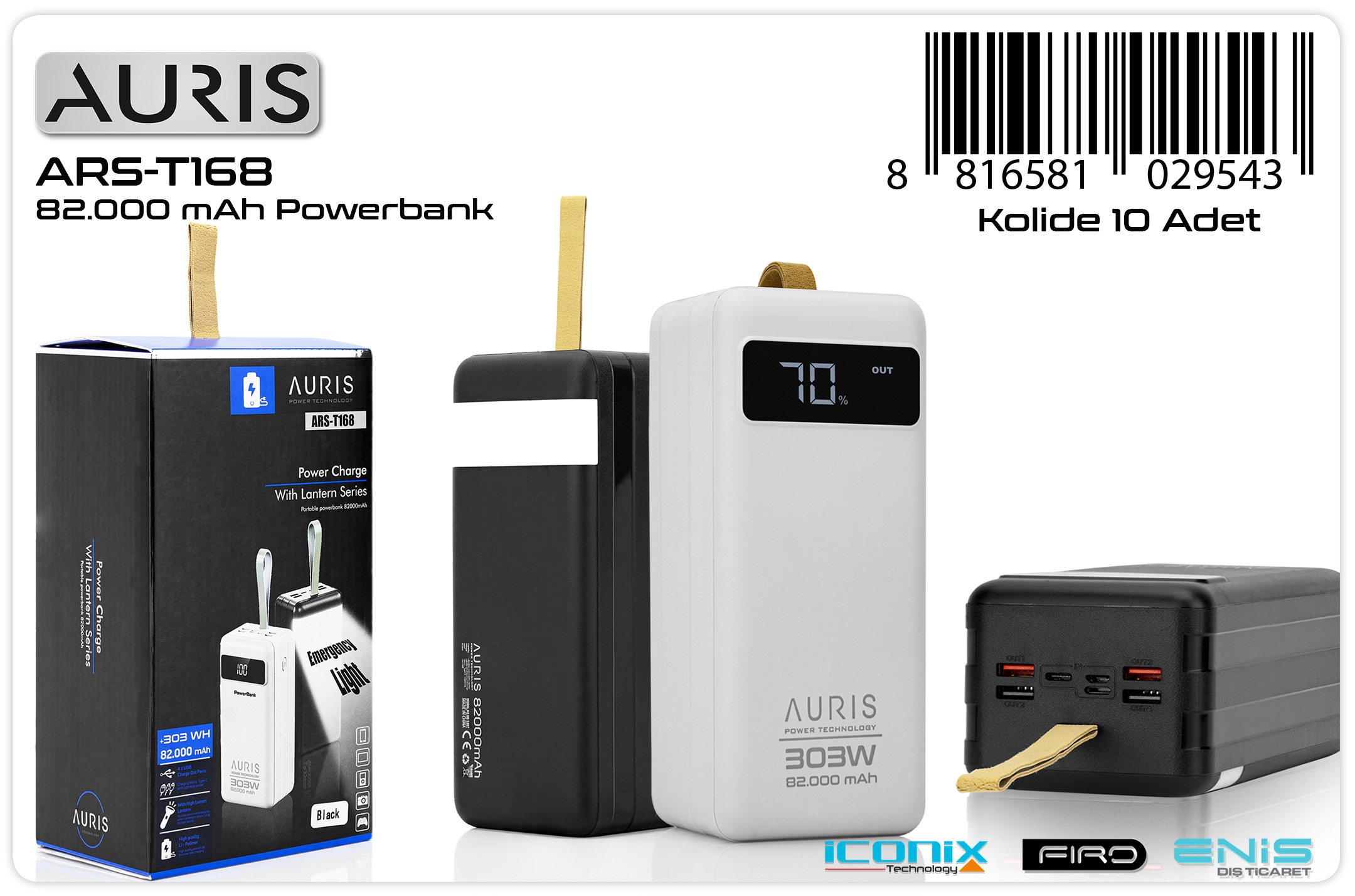 T168 82.000 Mah Lcd+Fener