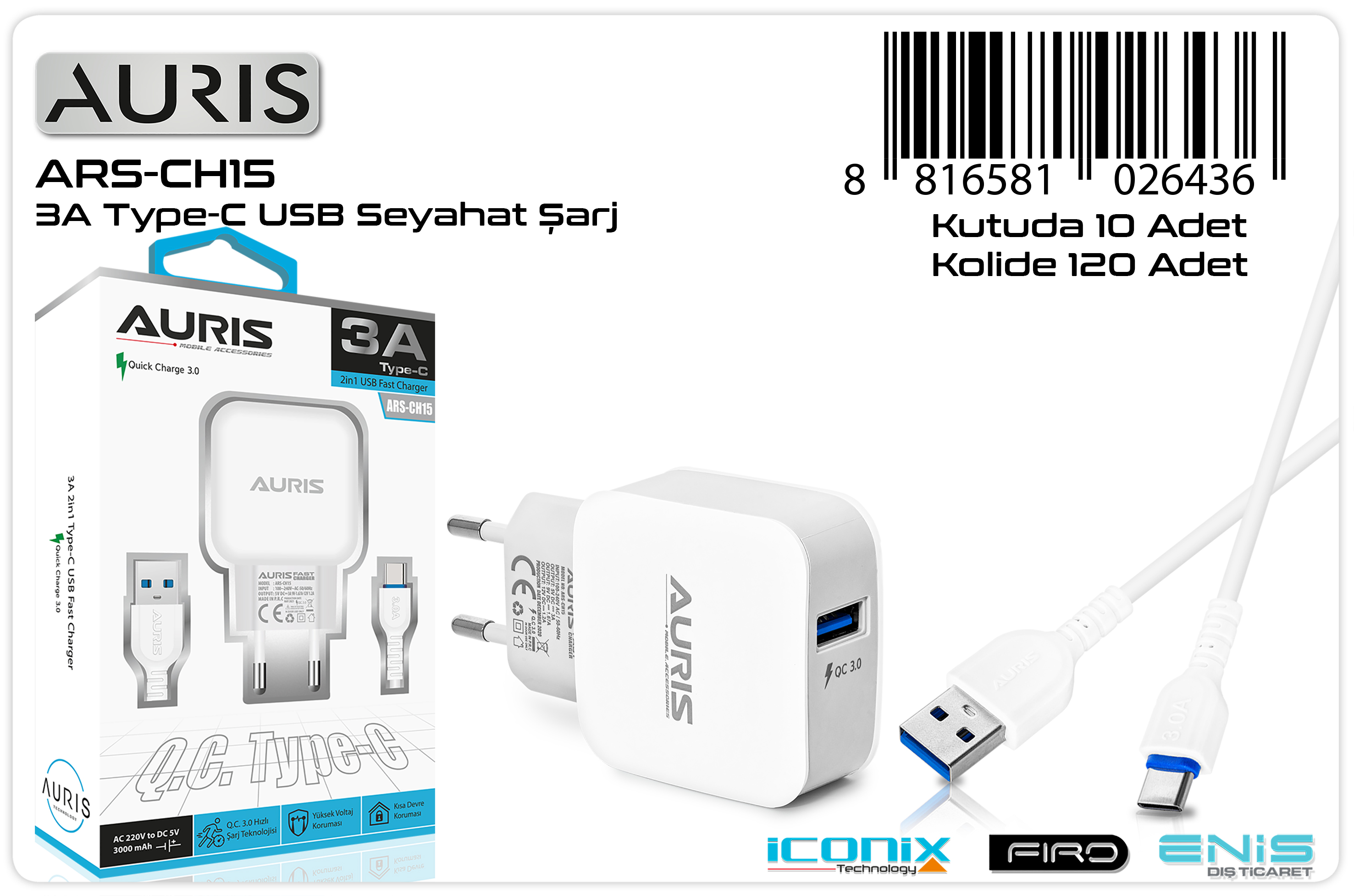 CH15 Type-C Set Fast 3A