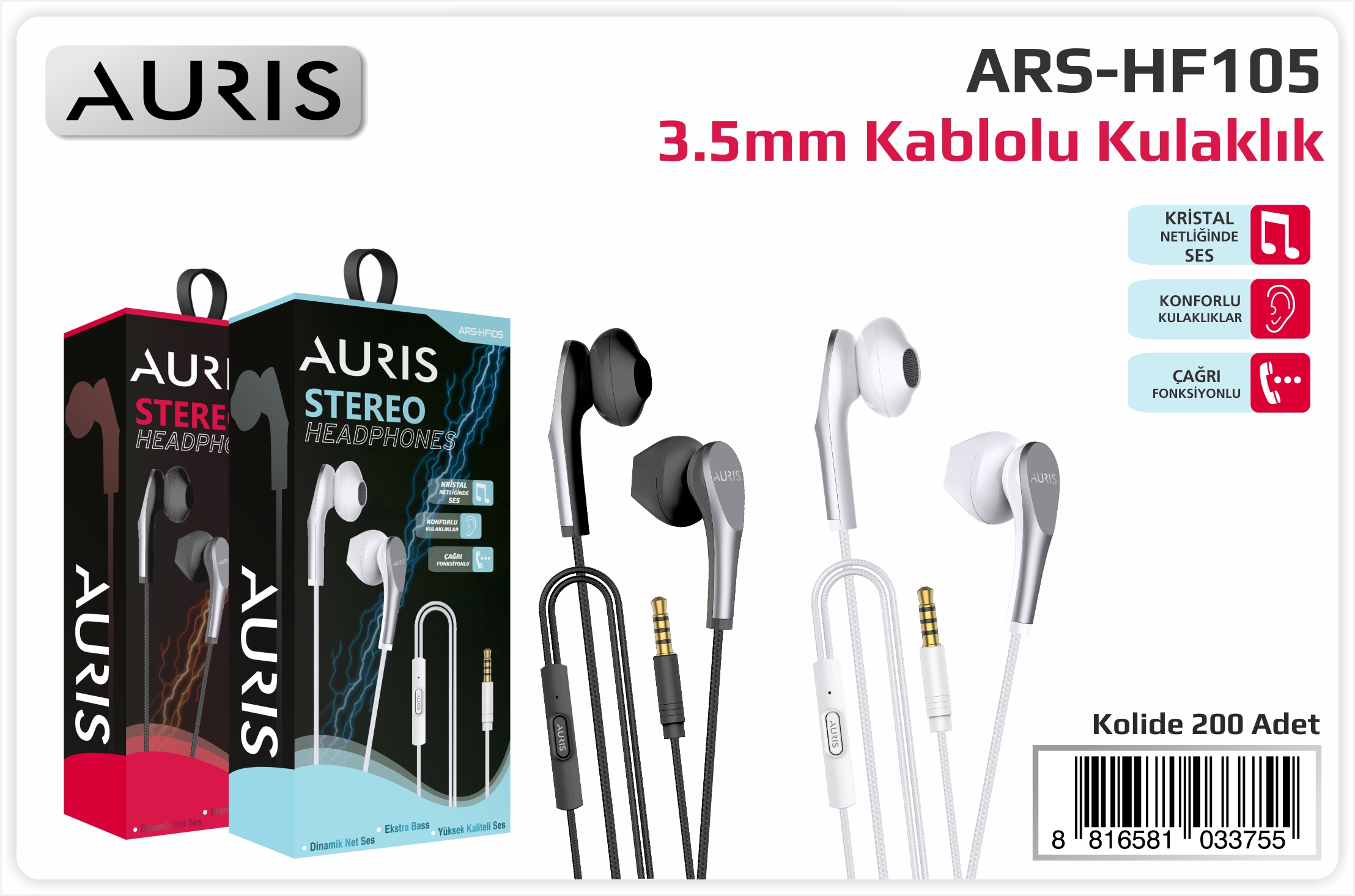 HF105 Kulaklık 3.5mm