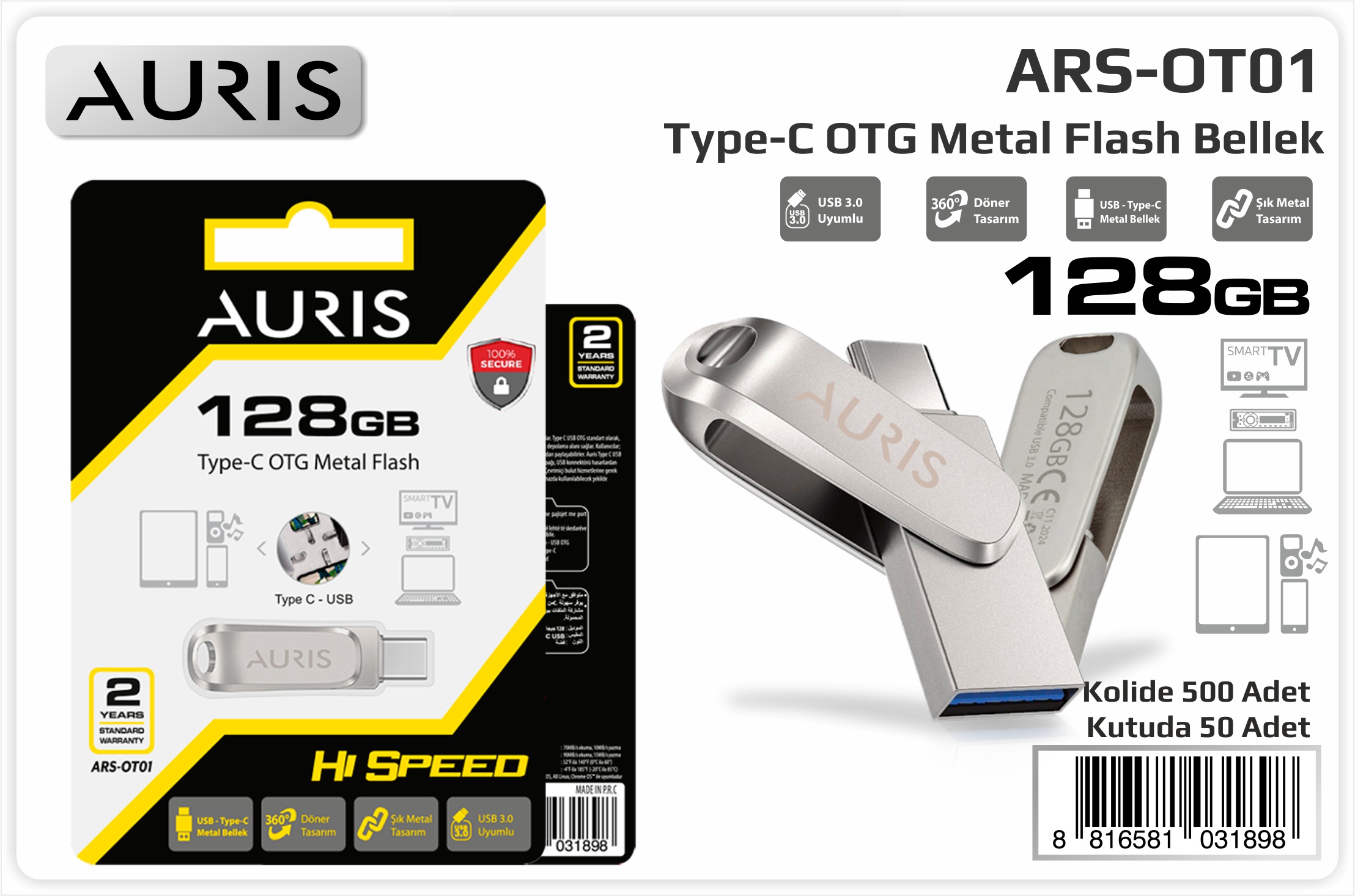OT1/128 GB Type-C Otg Flash