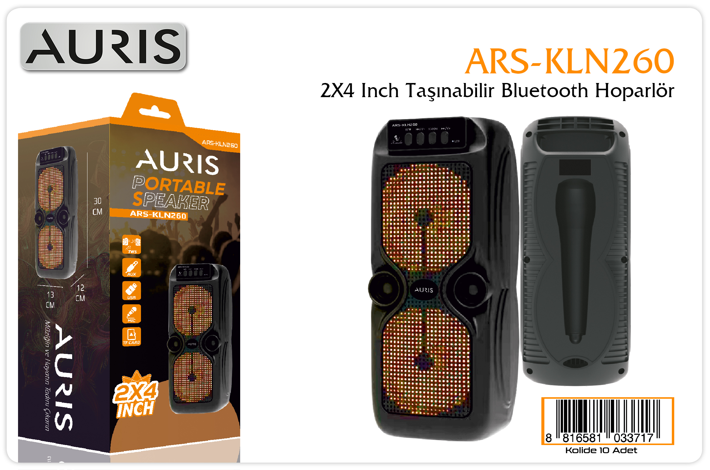 KLN260 Speaker 2X4 inç