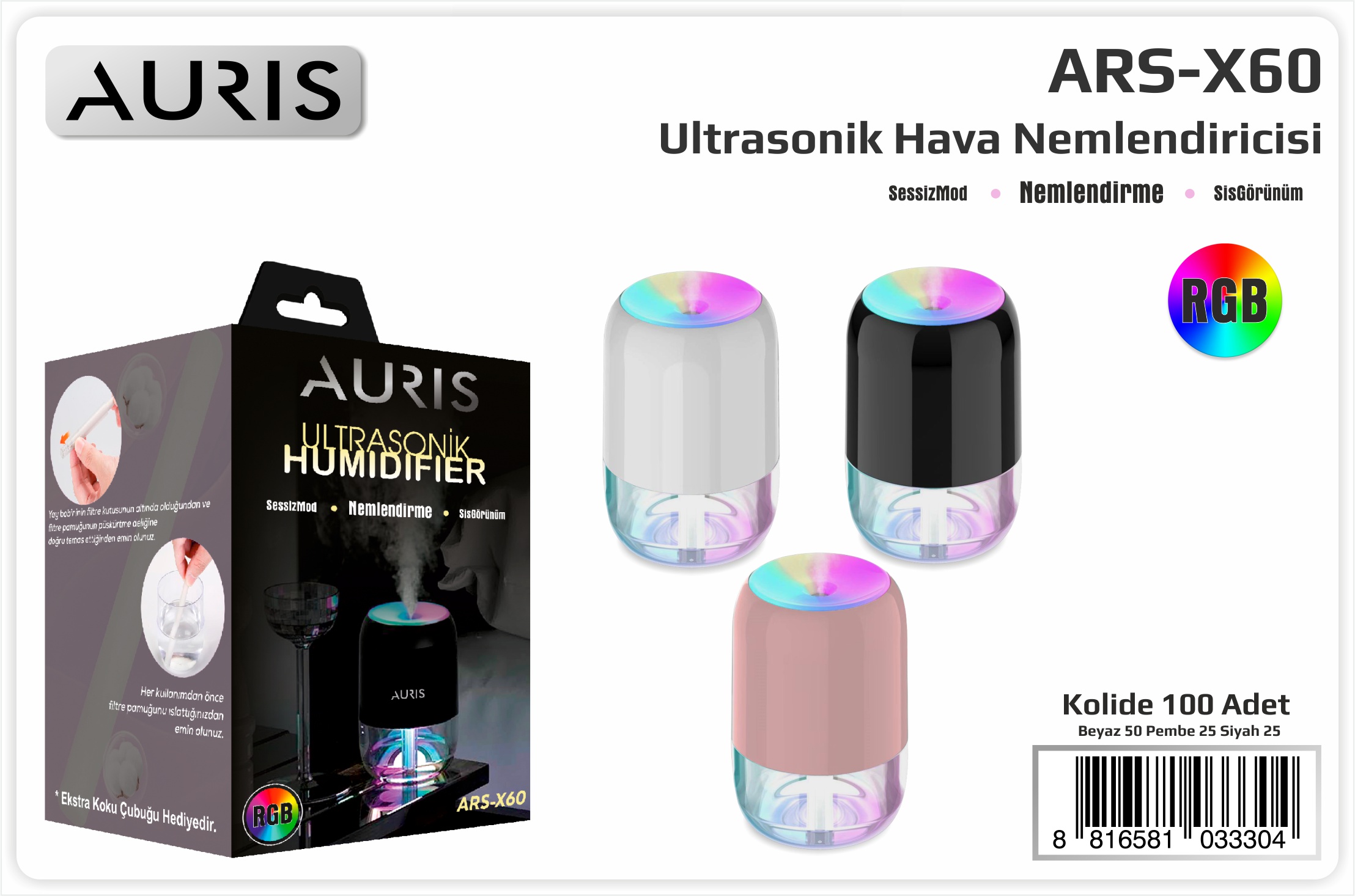 X60 Humidifer Hava Nemlendirici